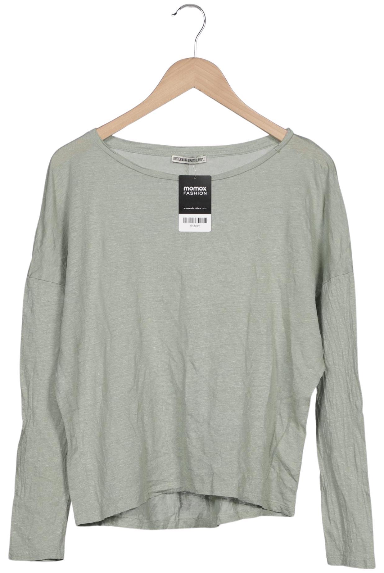 

Drykorn Damen Langarmshirt, hellgrün, Gr. 34