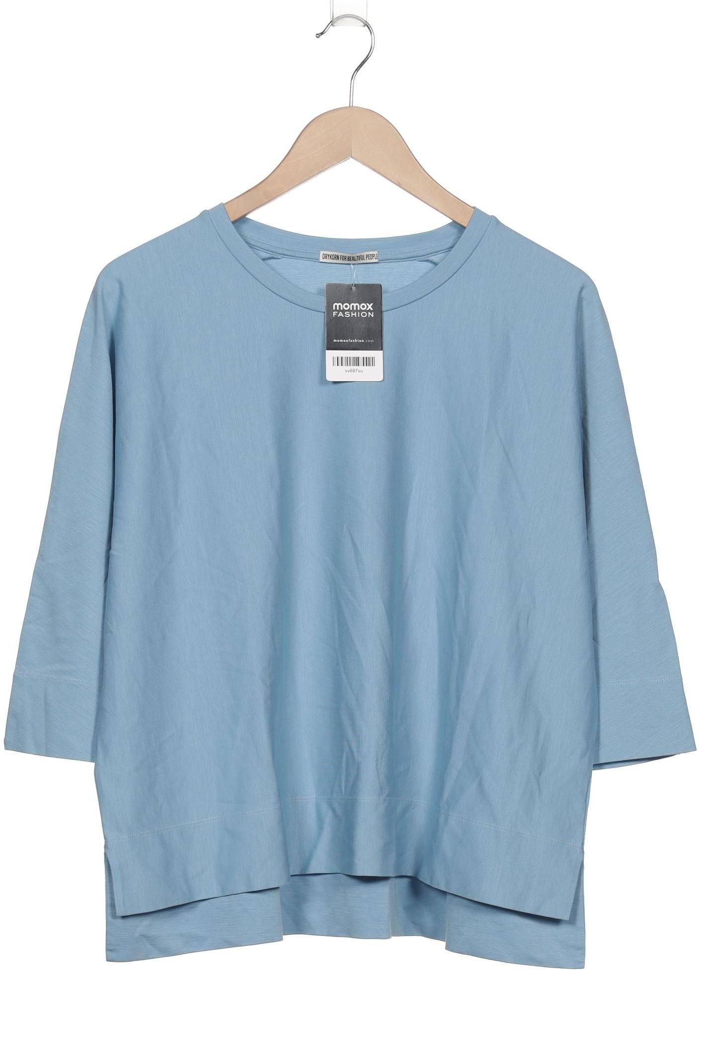 

Drykorn Damen Langarmshirt, blau, Gr. 34