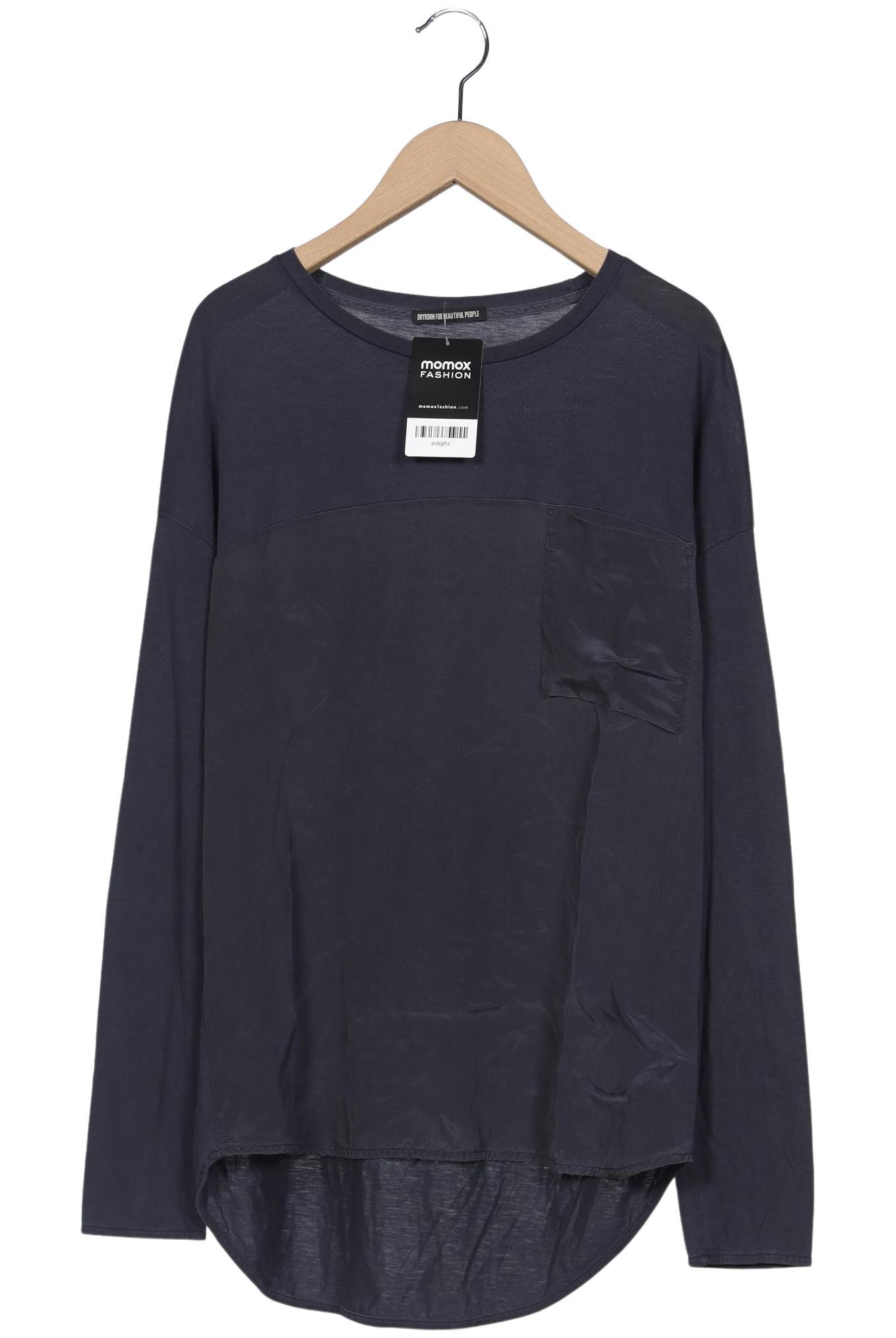

Drykorn Damen Langarmshirt, marineblau, Gr. 34