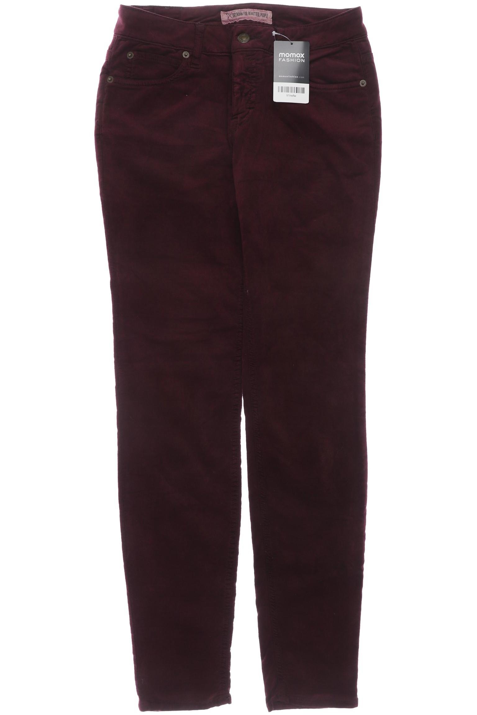 

Drykorn Damen Stoffhose, bordeaux, Gr. 28