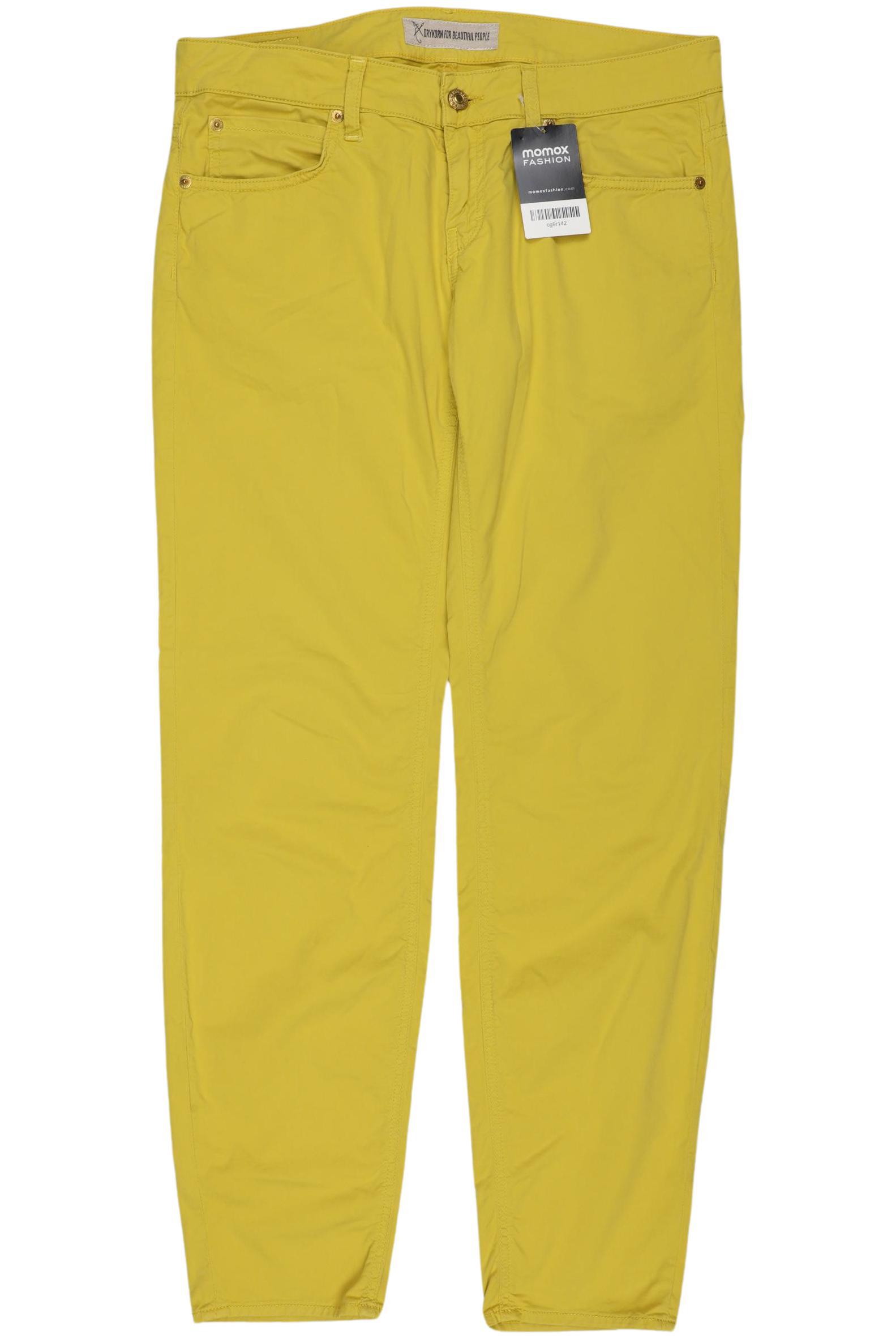 

Drykorn Damen Stoffhose, gelb, Gr. 30
