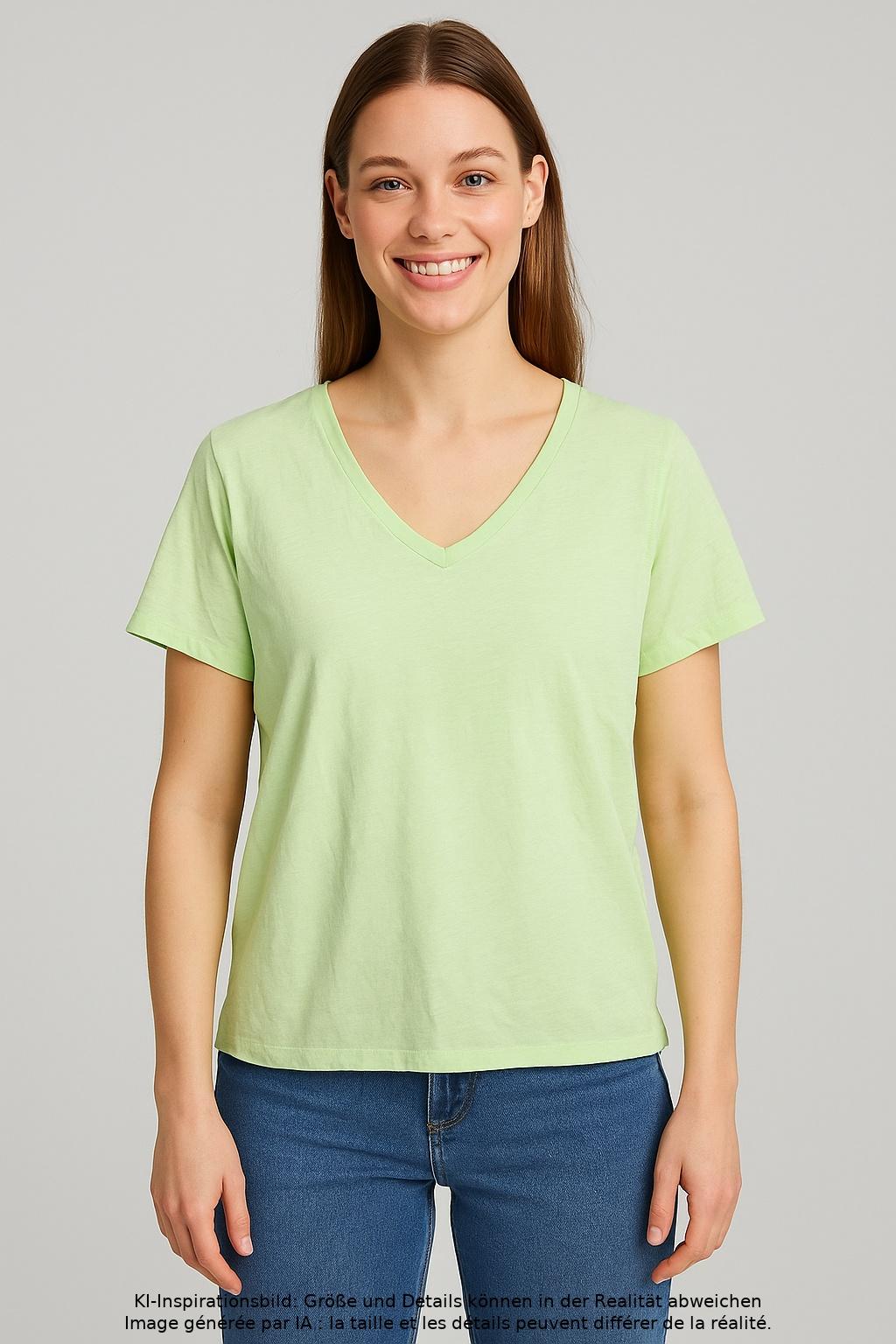 

Drykorn Damen T-Shirt, hellgrün, Gr. 34