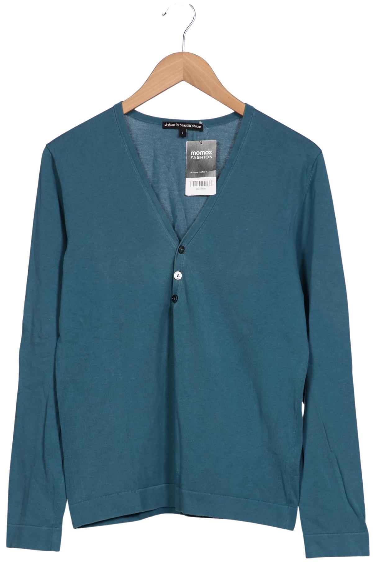 Thumbnail - Drykorn Herren Langarmshirt, türkis, Gr. 52