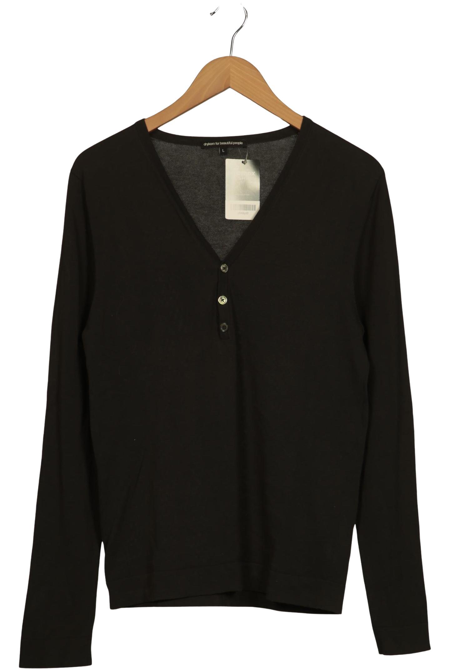 Thumbnail - Drykorn Herren Langarmshirt, schwarz, Gr. 52