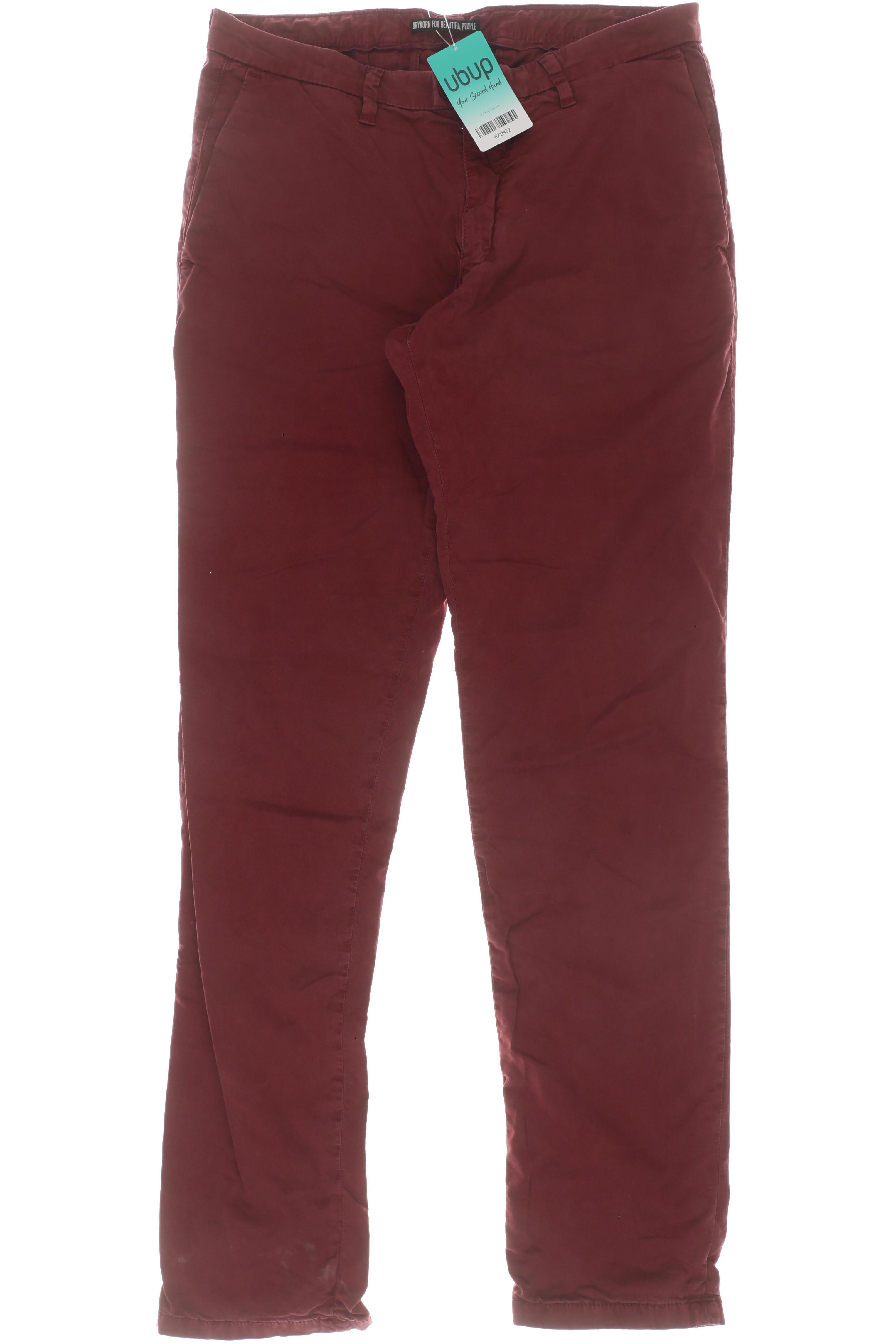 Thumbnail - Drykorn Herren Stoffhose, rot, Gr. 32