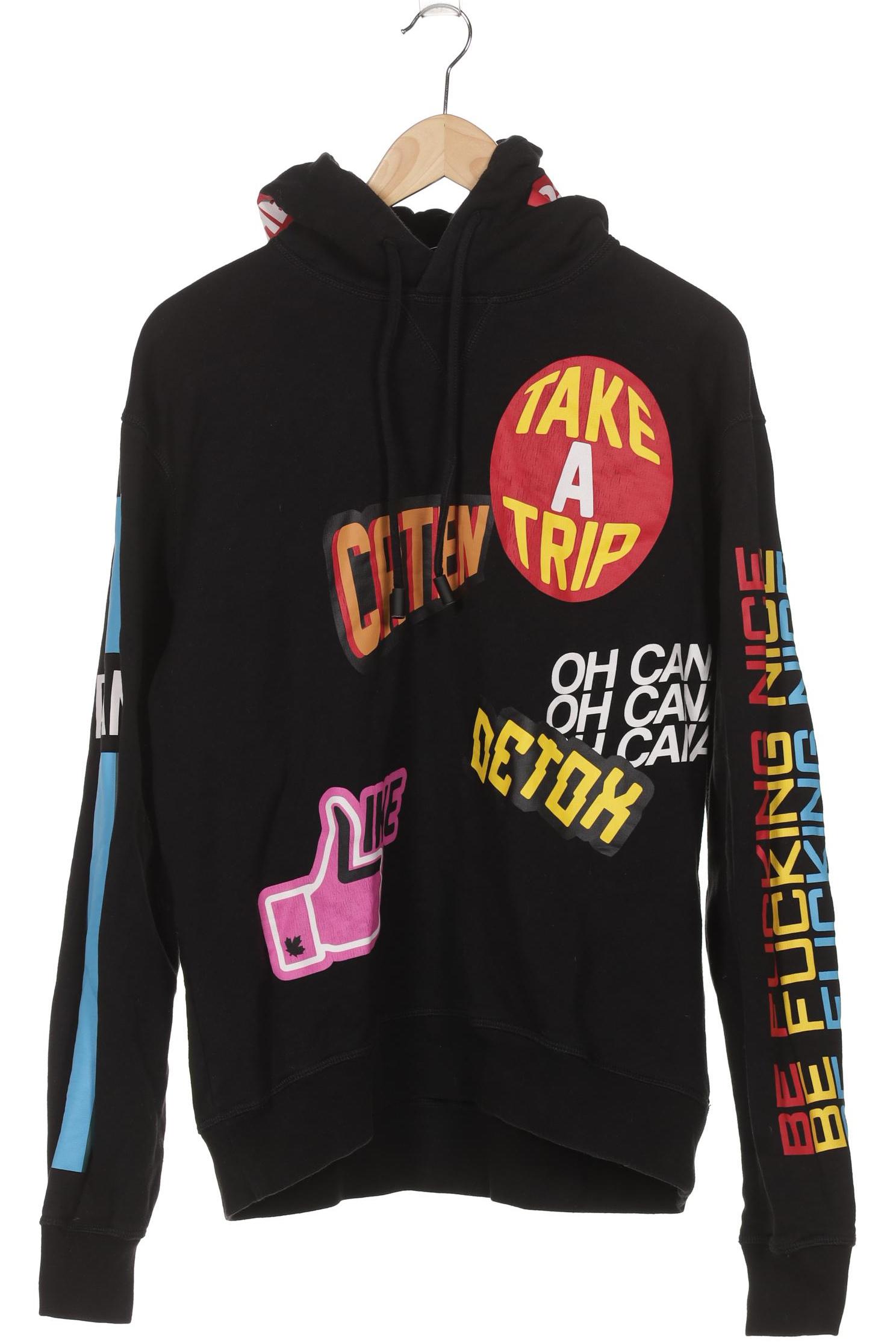 

Dsquared2 Herren Kapuzenpullover, schwarz, Gr. 52