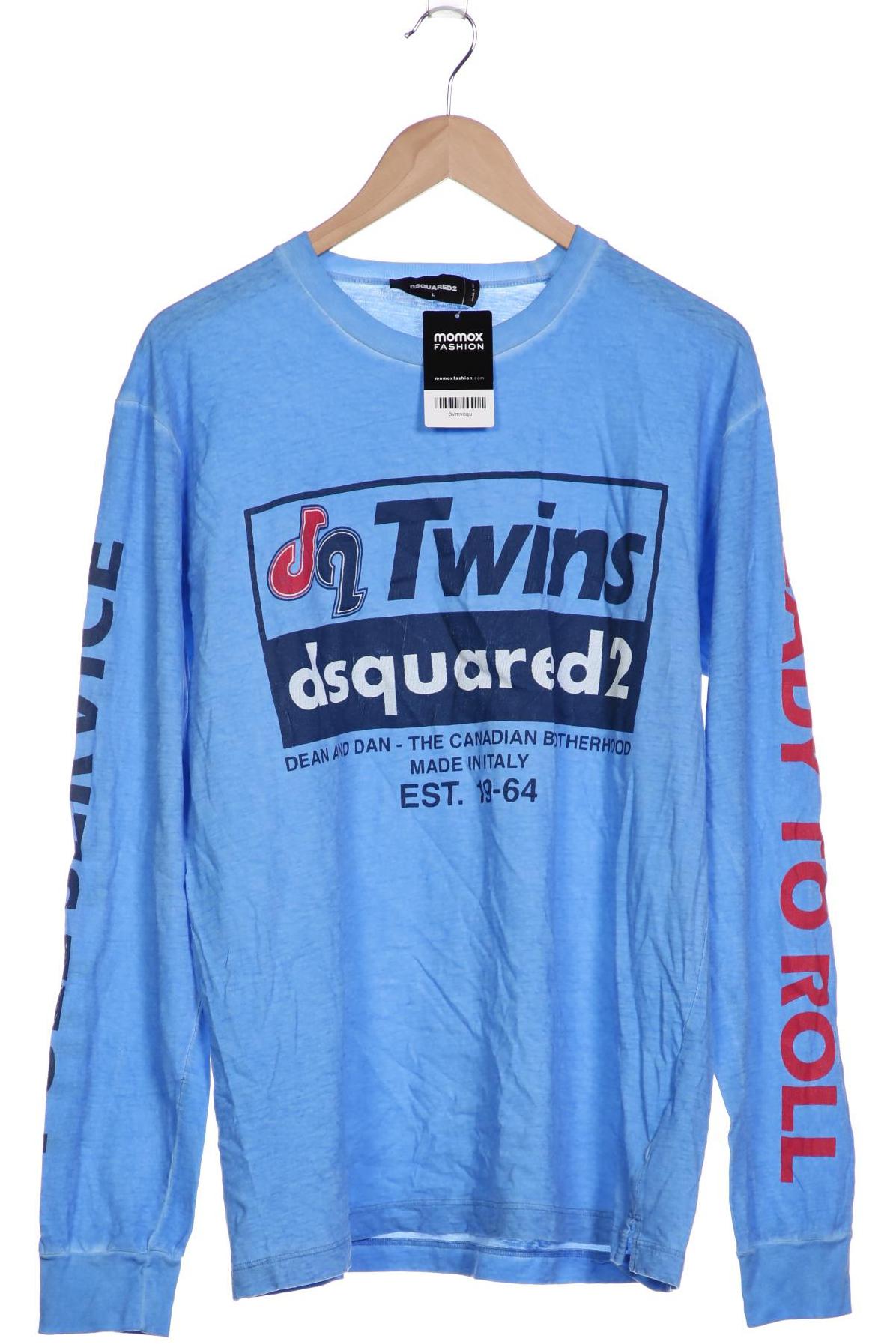 

Dsquared2 Herren Langarmshirt, blau, Gr. 52
