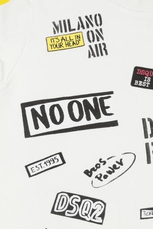 Thumbnail - Dsquared2 Mädchen Kleid, weiß, Gr. 8