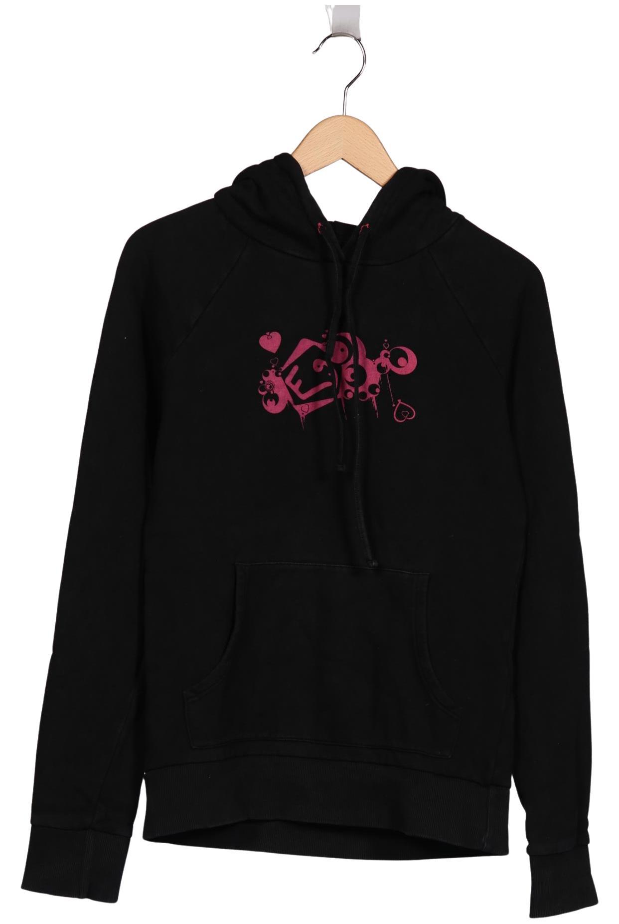 

E9 Damen Kapuzenpullover, schwarz, Gr. 42