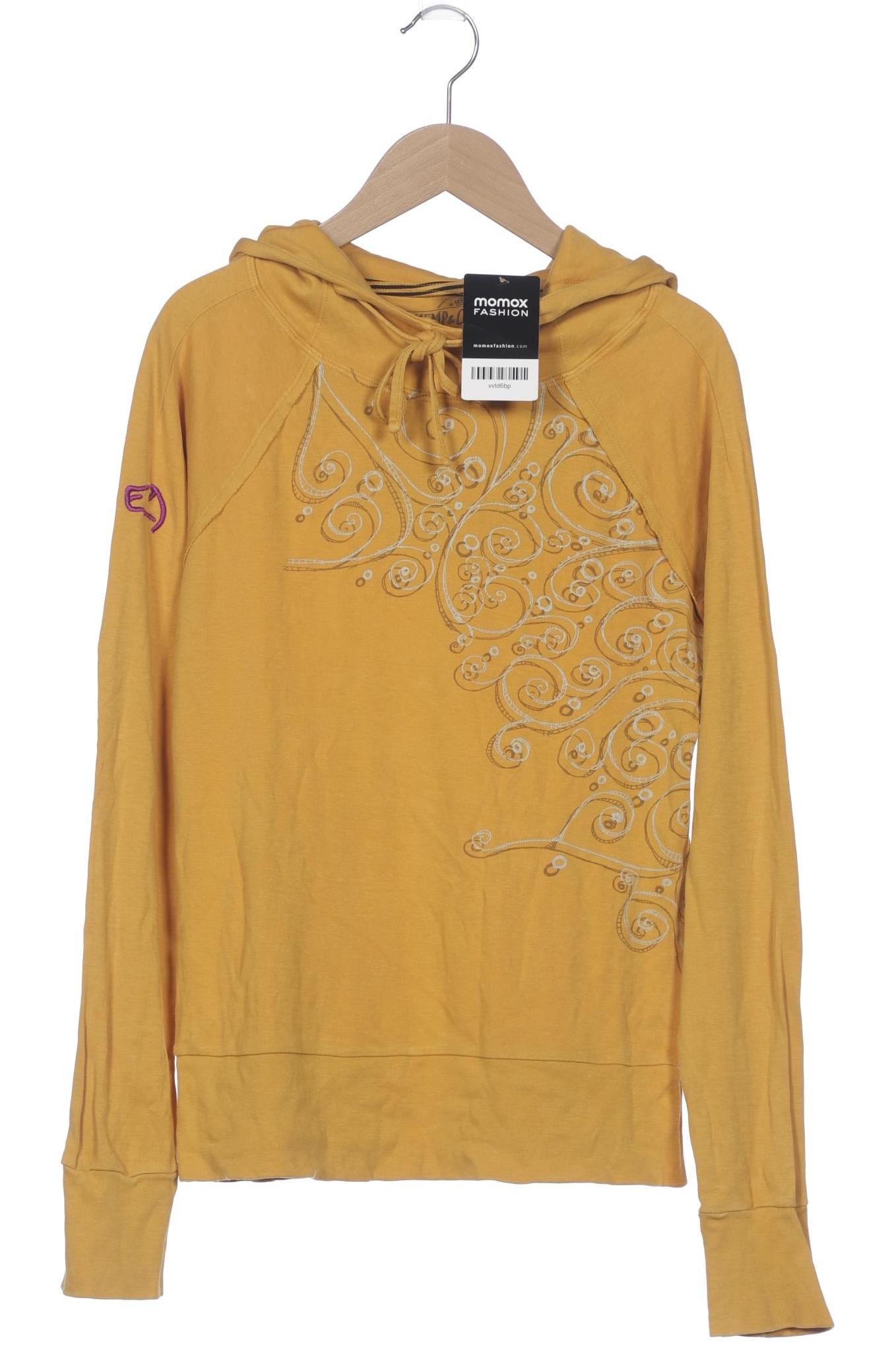 

E9 Damen Kapuzenpullover, gelb, Gr. 36
