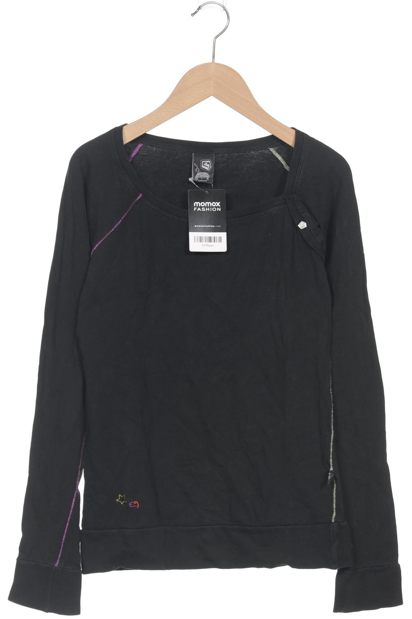 

E9 Damen Langarmshirt, schwarz, Gr. 36