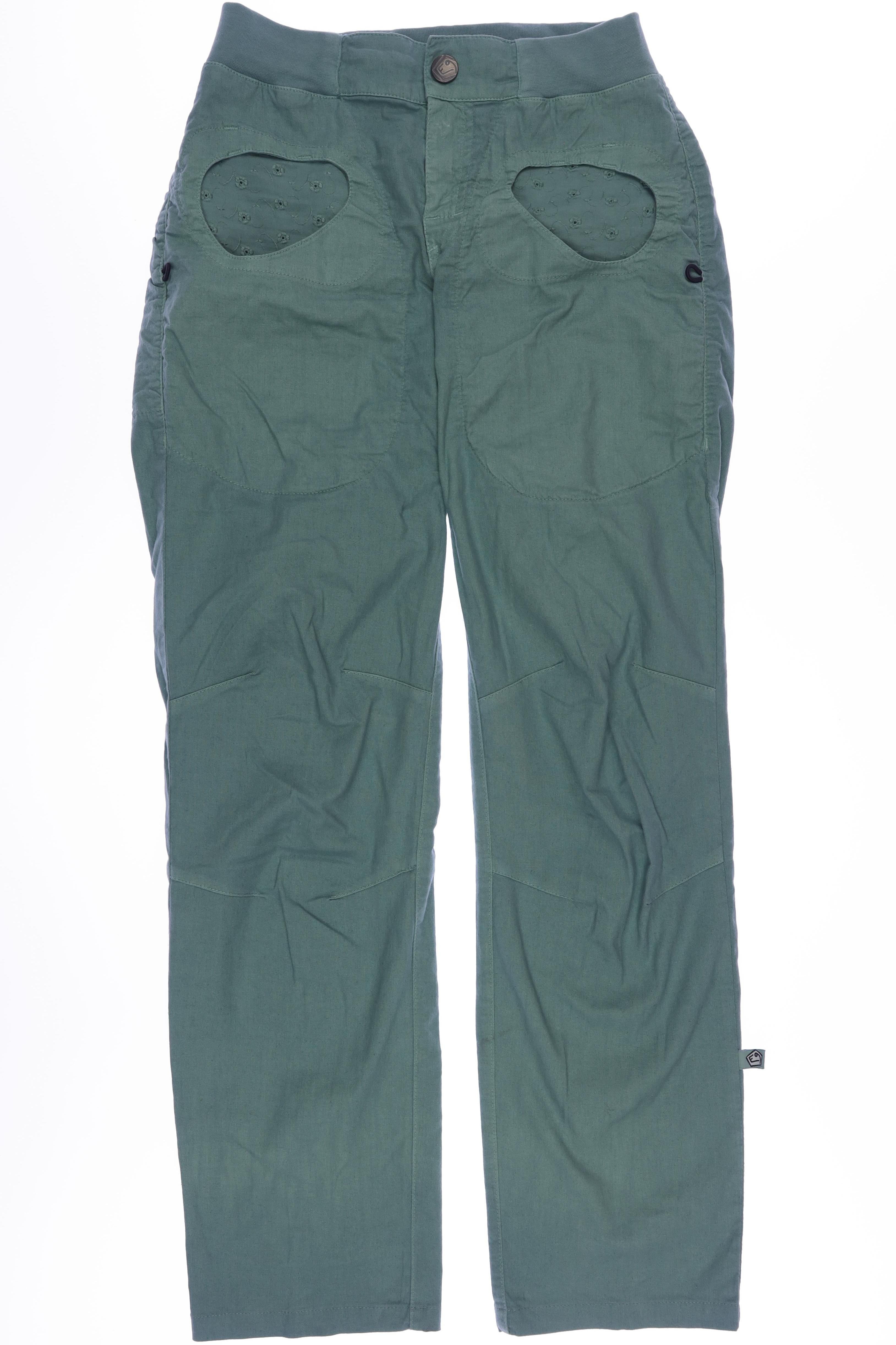 

E9 Damen Stoffhose, türkis, Gr. 0