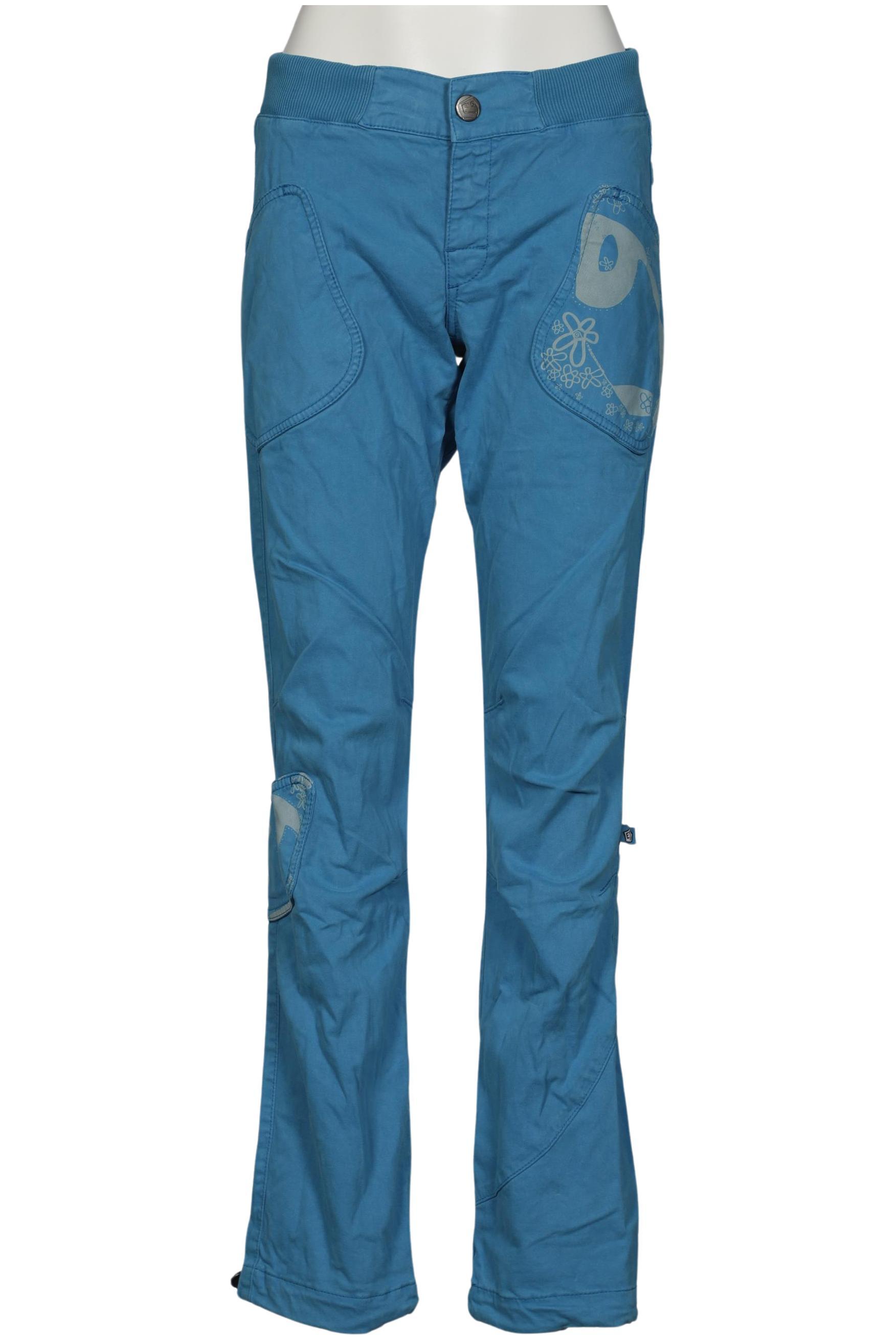 

E9 Damen Stoffhose, blau, Gr. 0