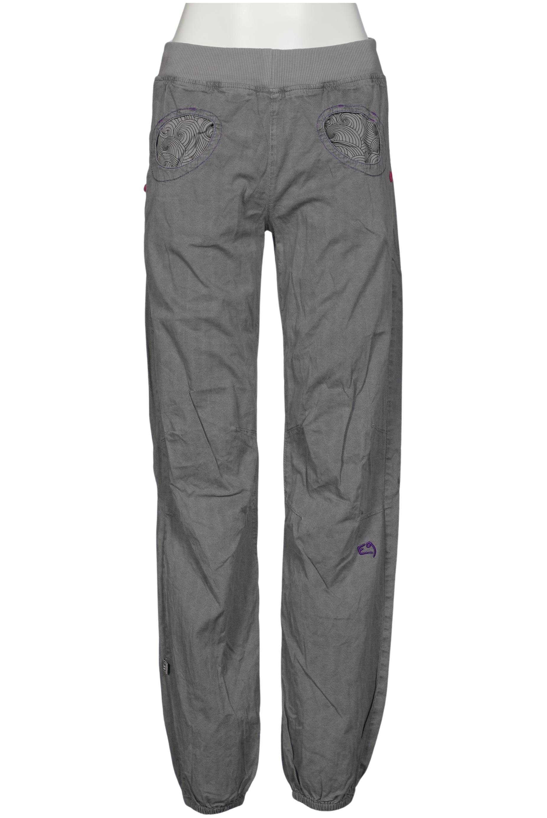 

E9 Damen Stoffhose, grau, Gr. 0