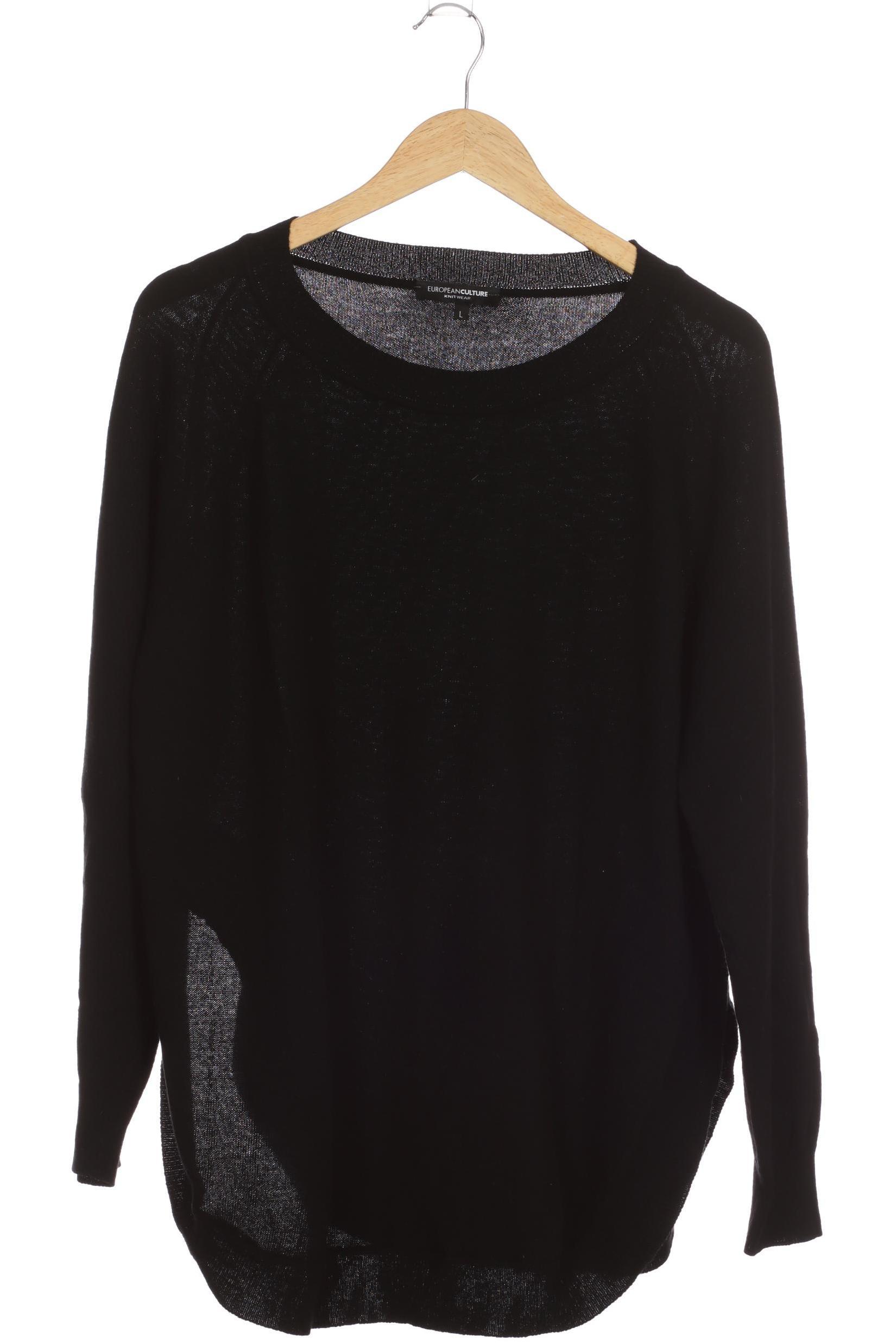 

European Culture Damen Pullover, schwarz, Gr.