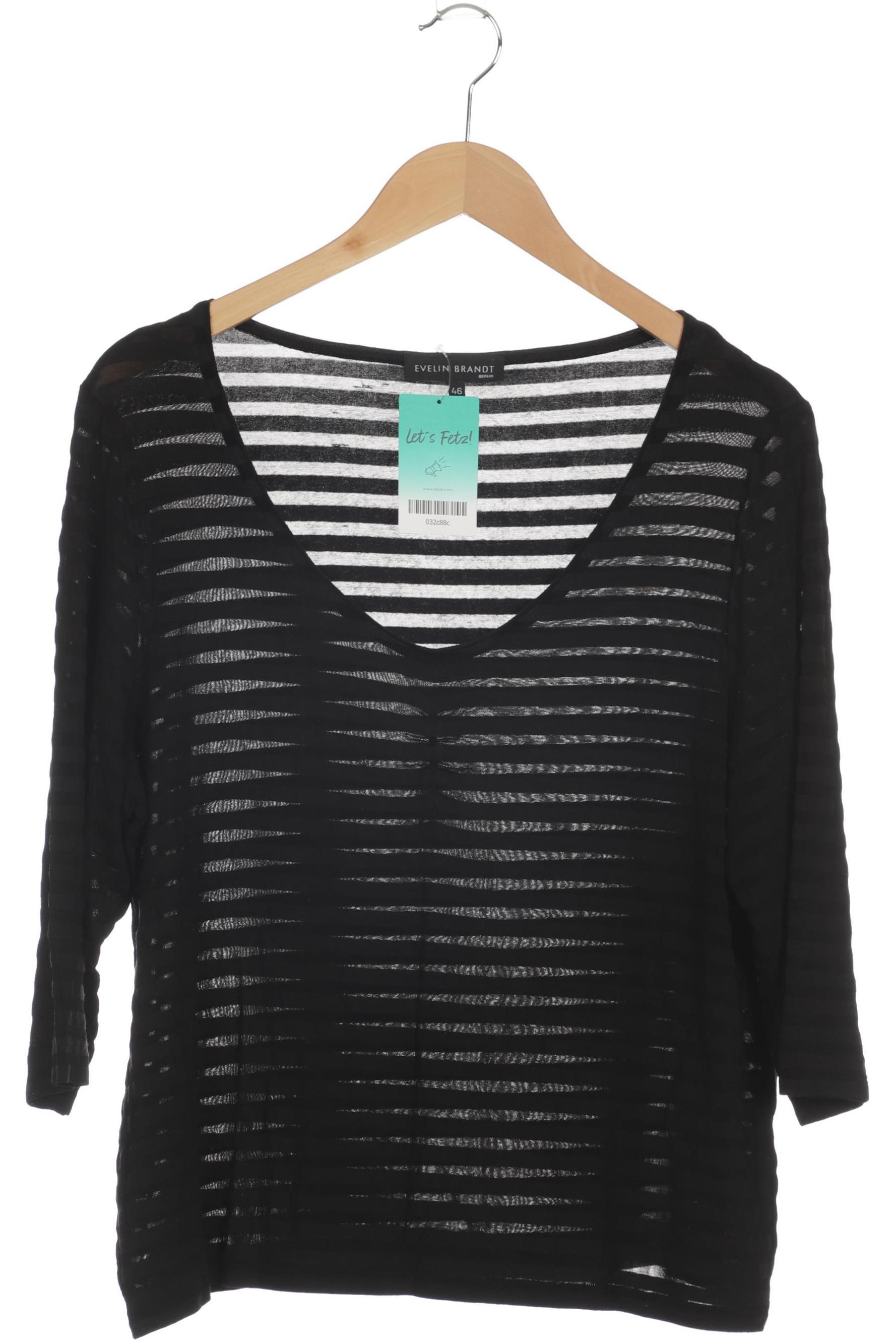 

Evelin Brandt Berlin Damen Langarmshirt, schwarz, Gr. 46