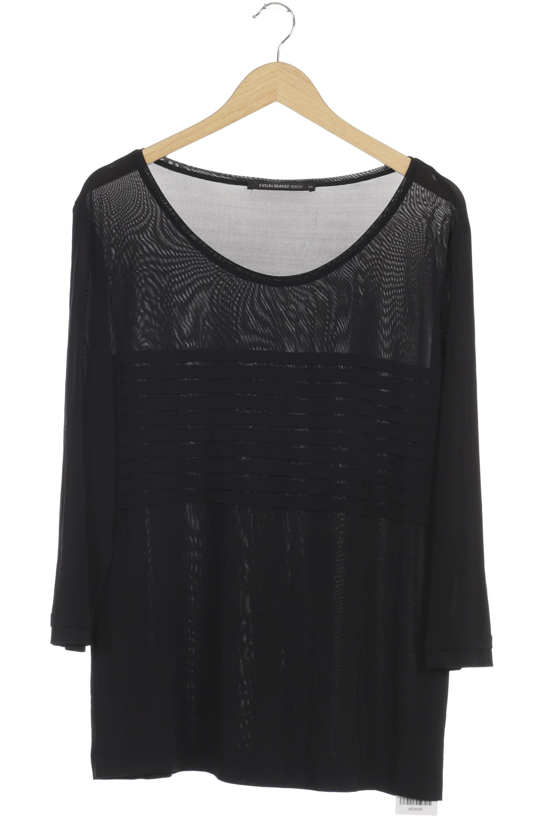 

Evelin Brandt Berlin Damen Langarmshirt, schwarz, Gr. 46