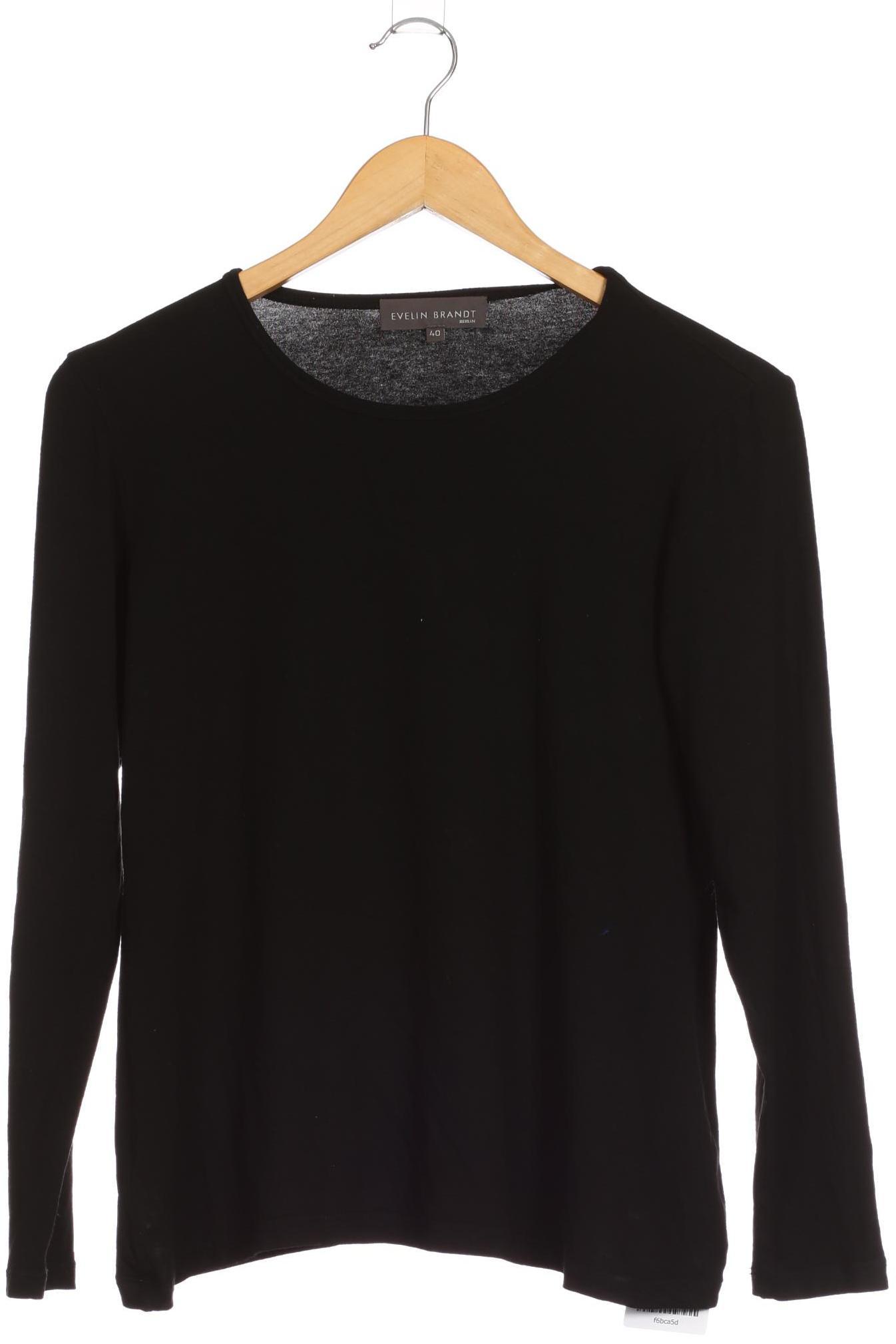 

Evelin Brandt Berlin Damen Langarmshirt, schwarz, Gr. 40