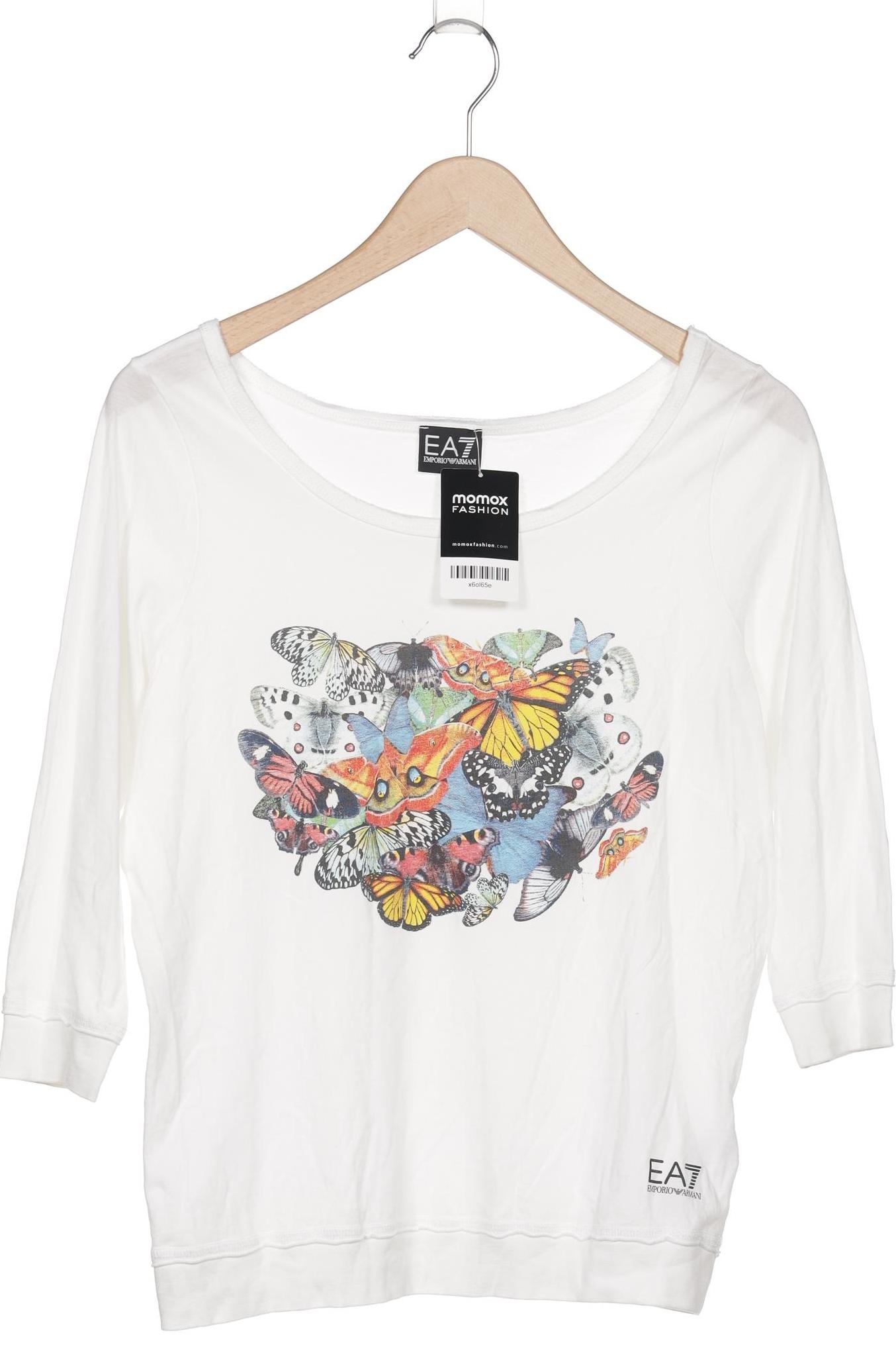 

EA7 Emporio Armani Damen Langarmshirt, weiß, Gr. 34