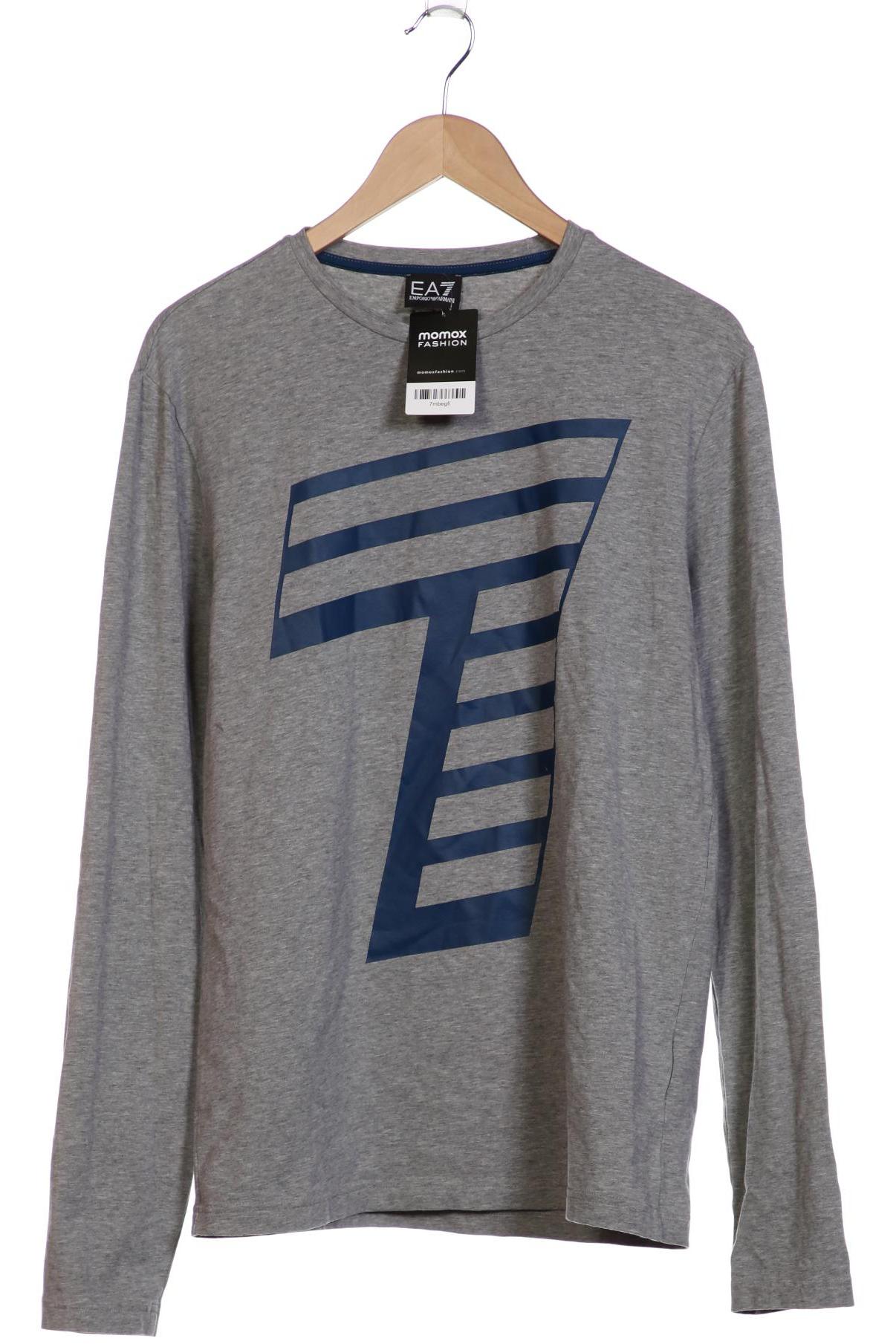 

EA7 Emporio Armani Herren Langarmshirt, grau, Gr. 52