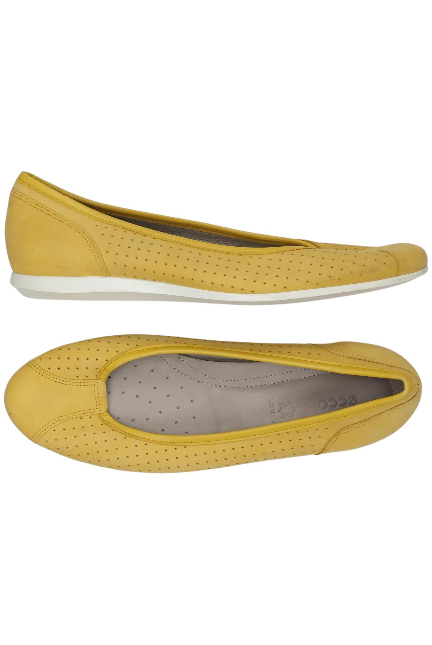 

Ecco Damen Ballerinas, gelb, Gr. 38