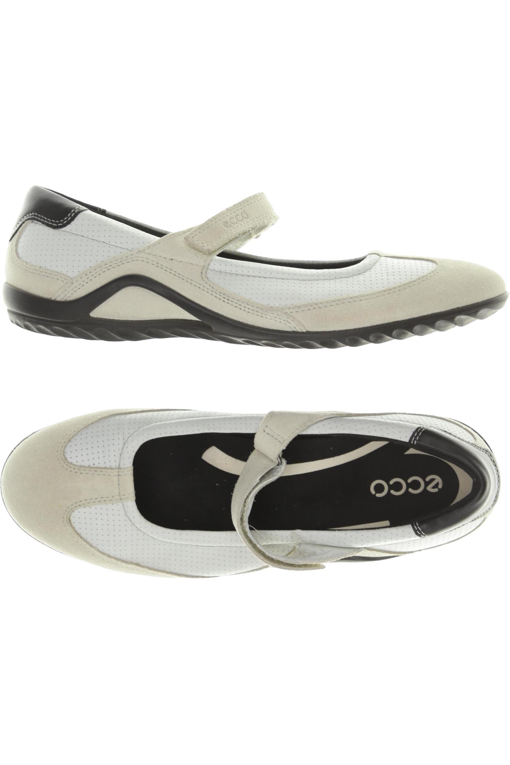 

Ecco Damen Ballerinas, weiß, Gr. 40