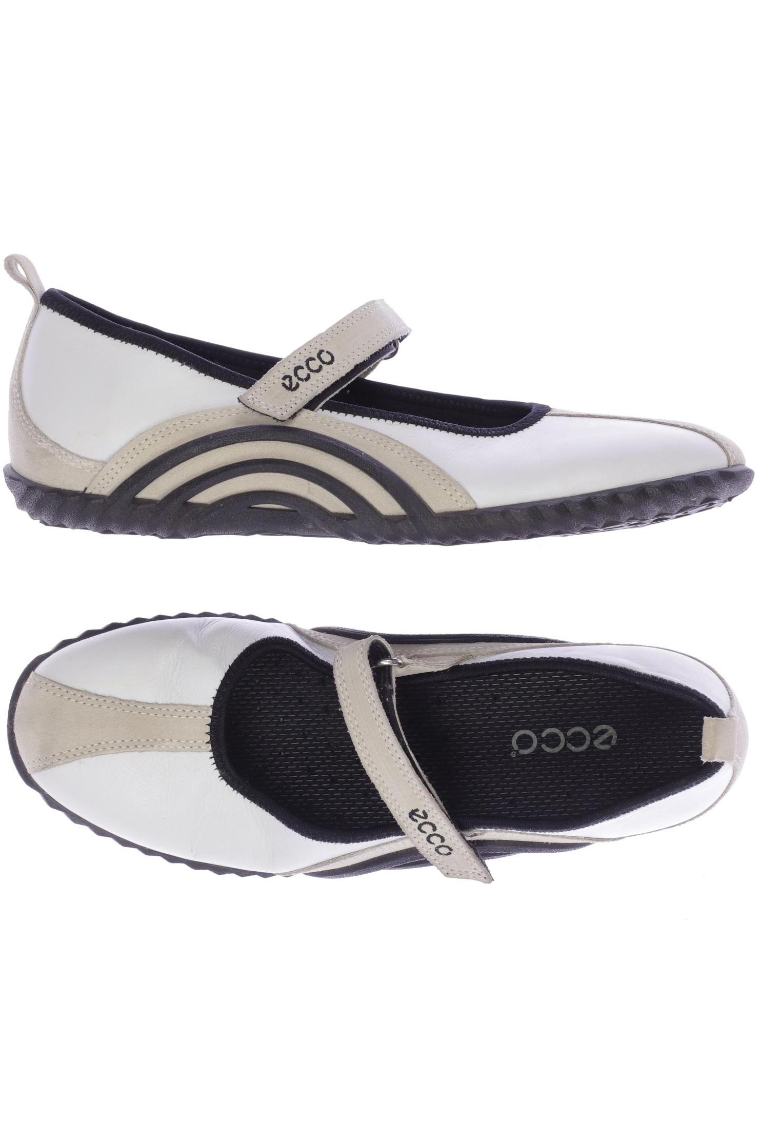 

Ecco Damen Ballerinas, weiß, Gr. 40