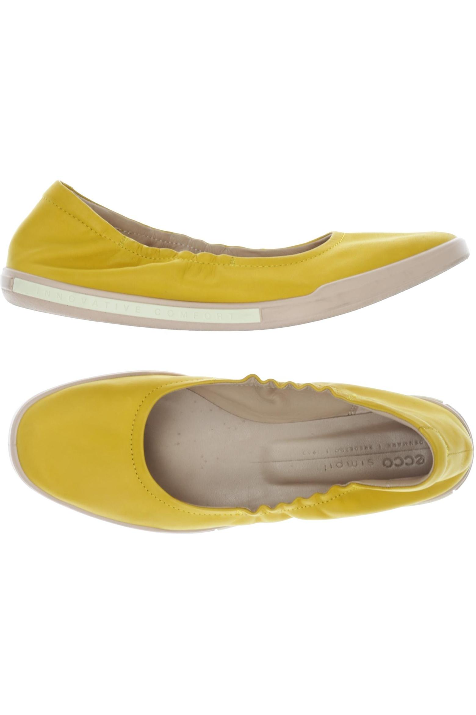 

Ecco Damen Ballerinas, gelb, Gr. 41