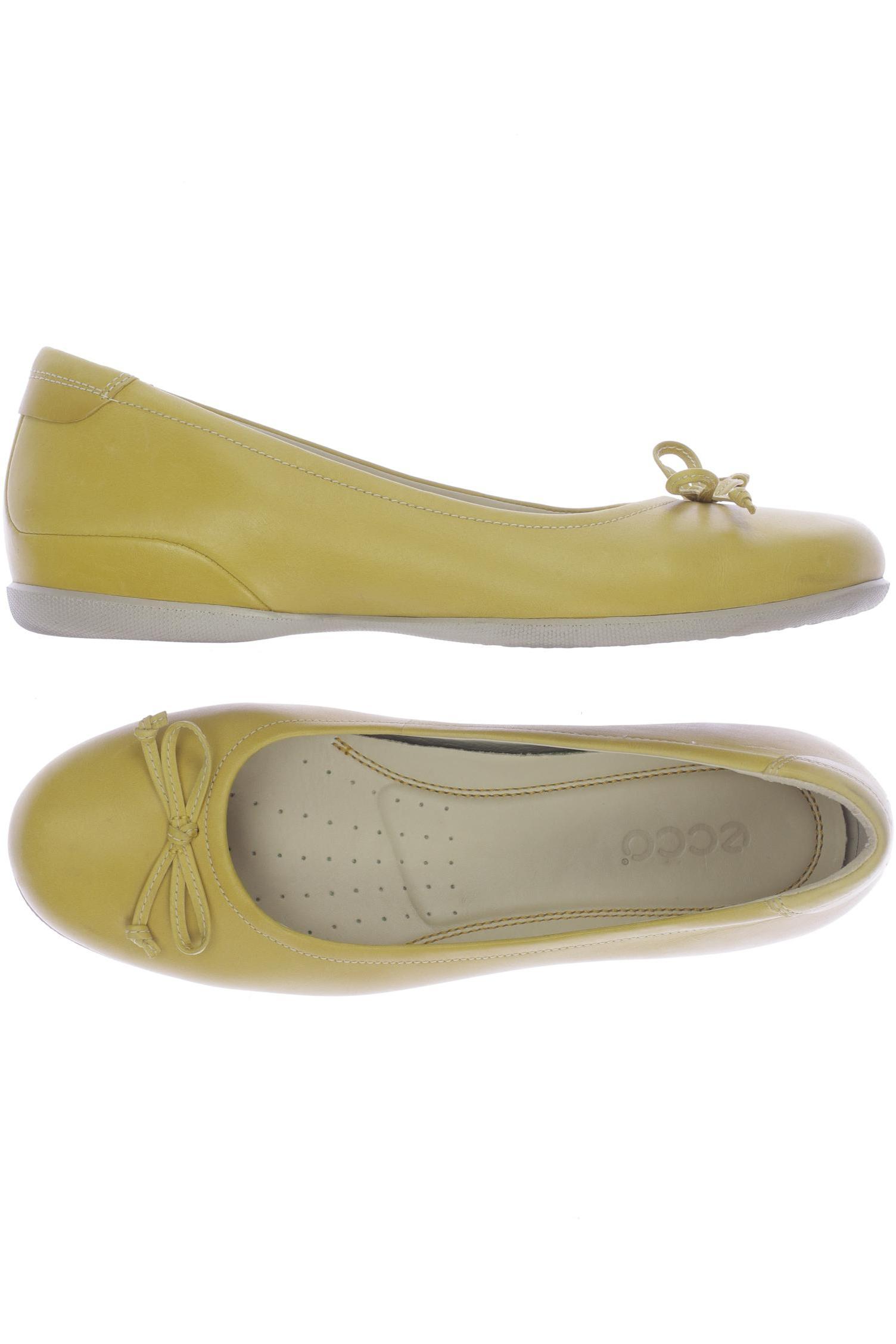 

Ecco Damen Ballerinas, gelb, Gr. 40