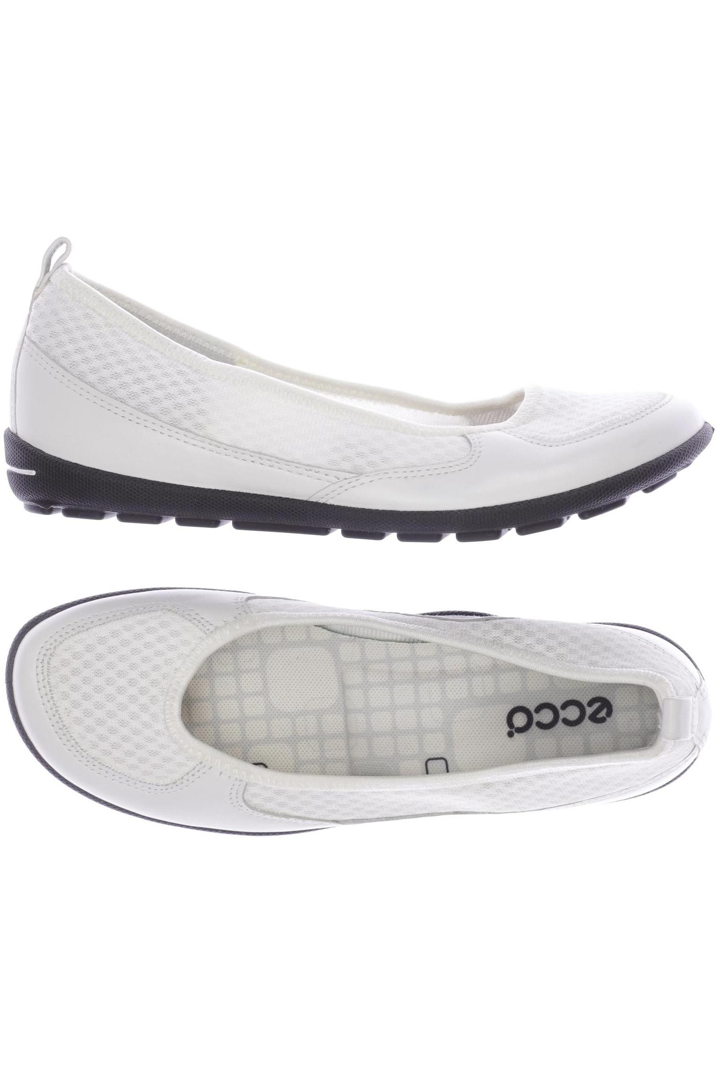 

Ecco Damen Ballerinas, weiß