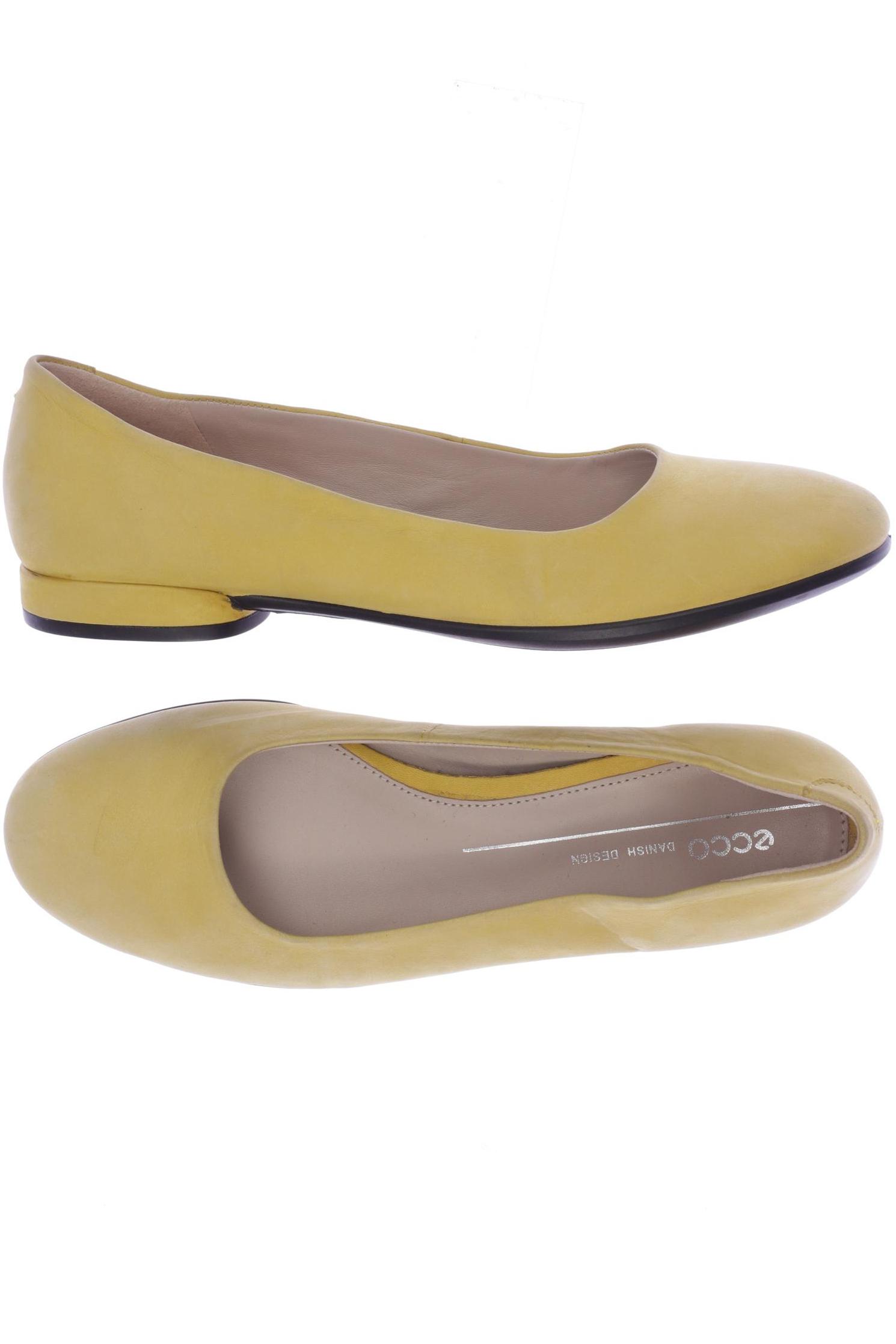 

Ecco Damen Ballerinas, gelb, Gr. 37
