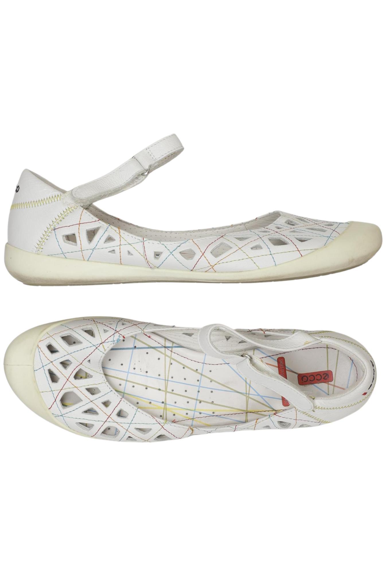 

Ecco Damen Ballerinas, weiß, Gr. 40
