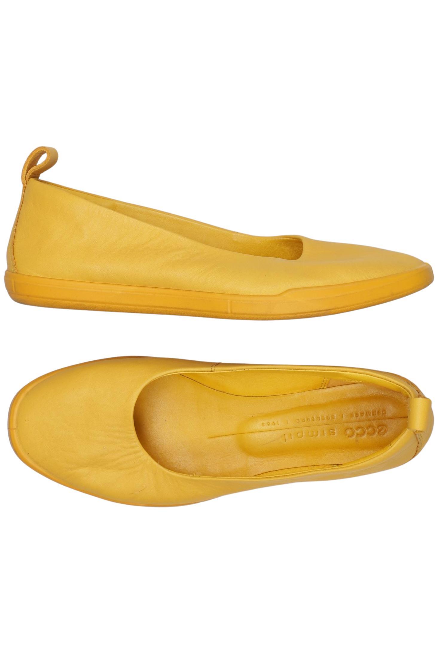 

Ecco Damen Ballerinas, gelb, Gr. 37
