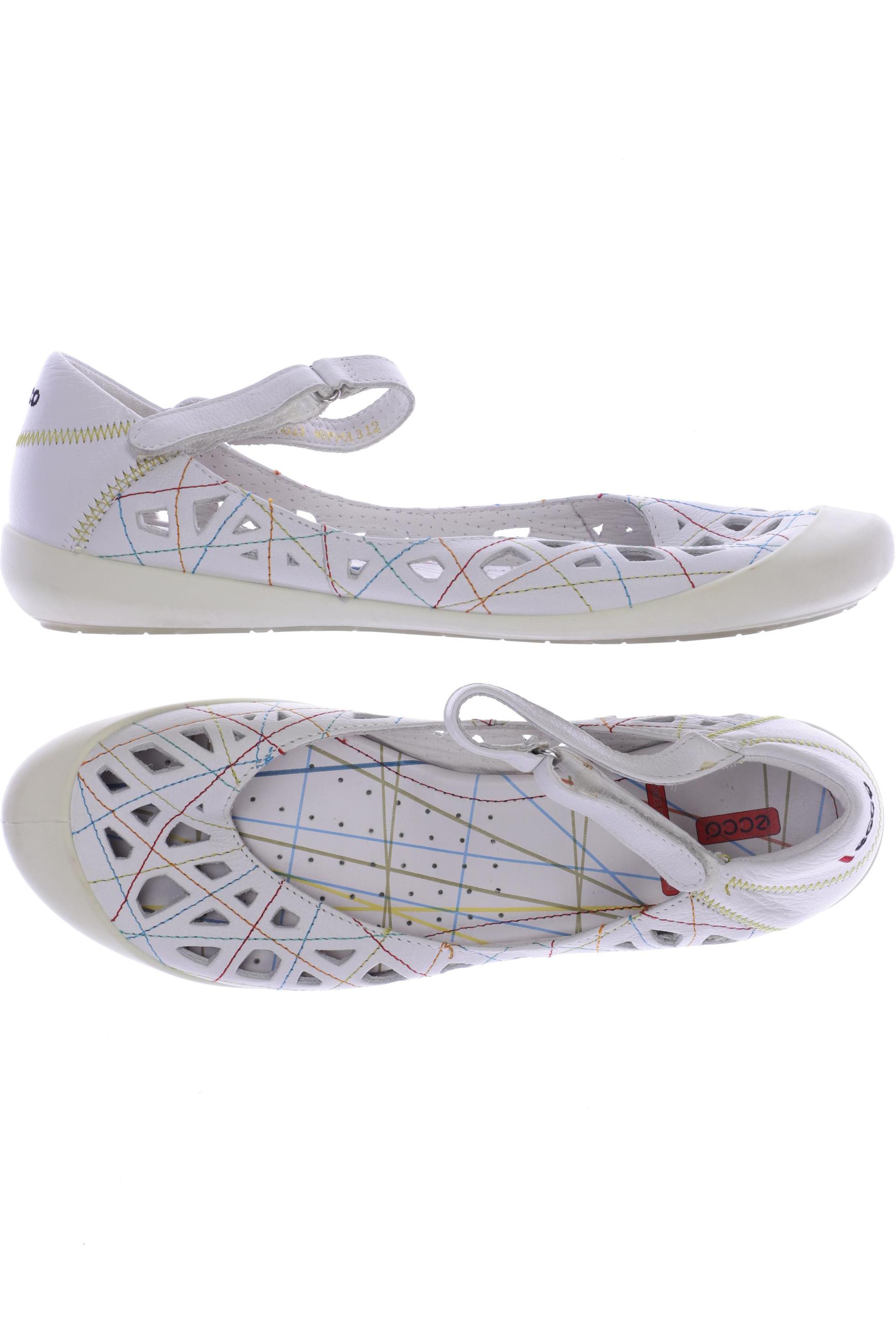 

Ecco Damen Ballerinas, weiß, Gr. 40