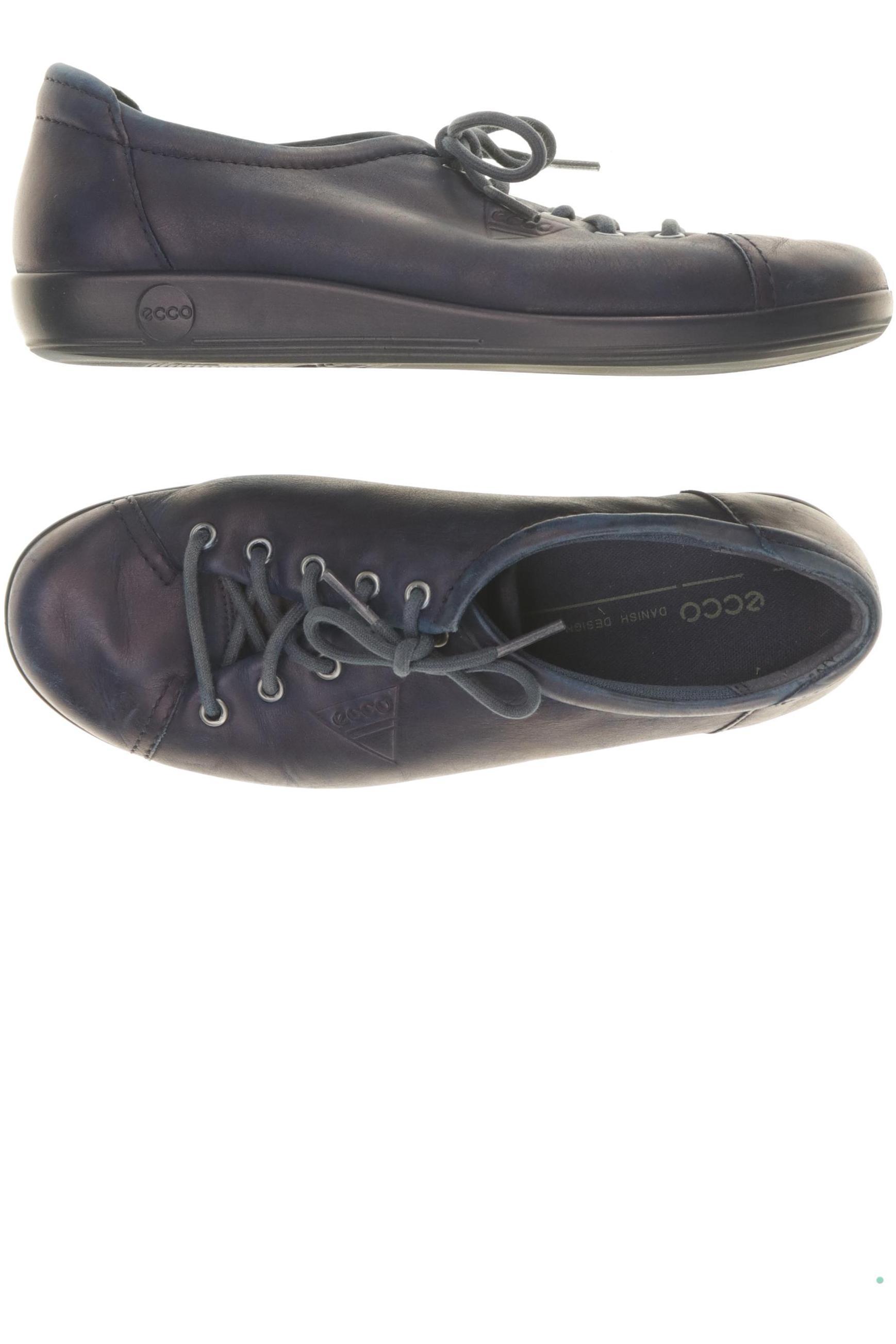 

Ecco Damen Halbschuh, blau, Gr. 38