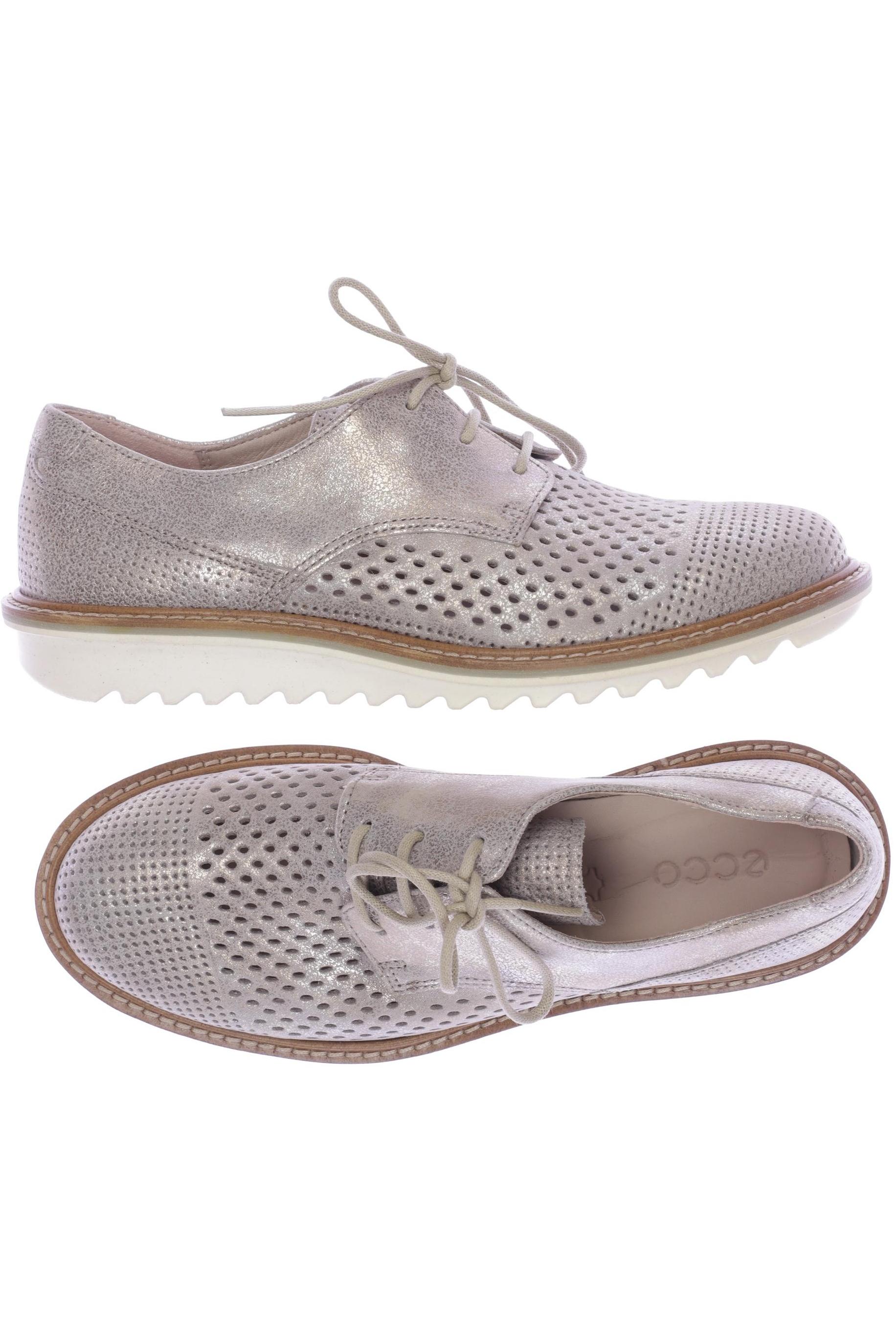

Ecco Damen Halbschuh, silber, Gr. 36