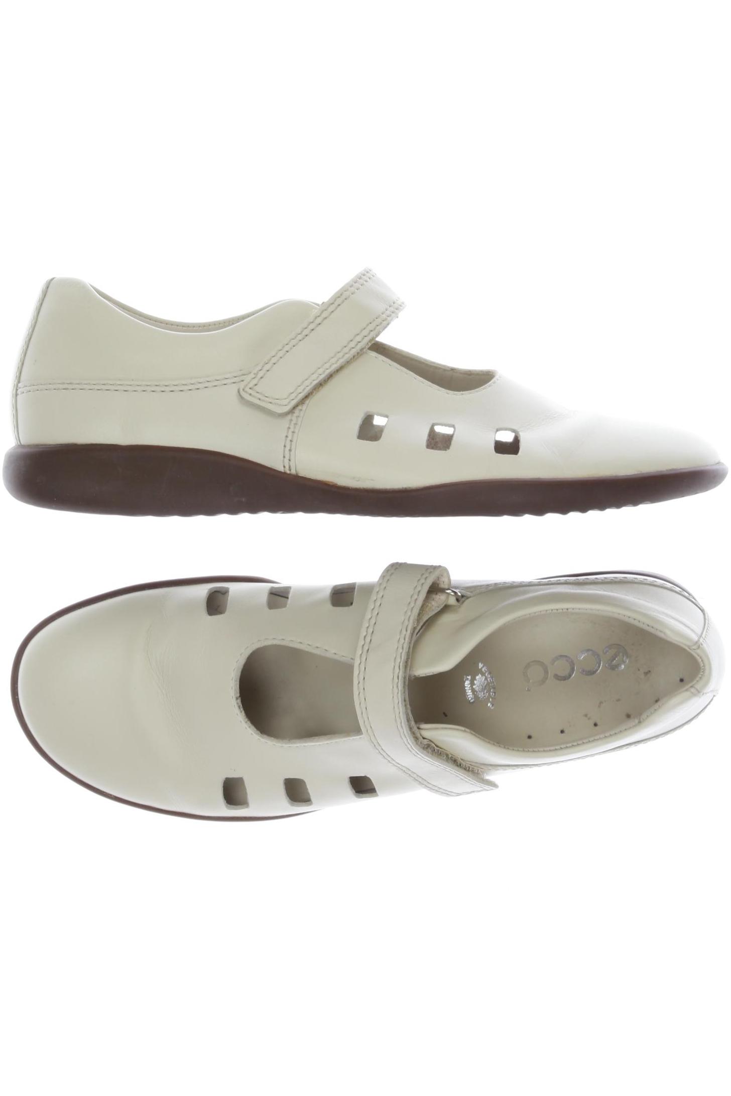 

Ecco Damen Halbschuh, cremeweiß, Gr. 5.5