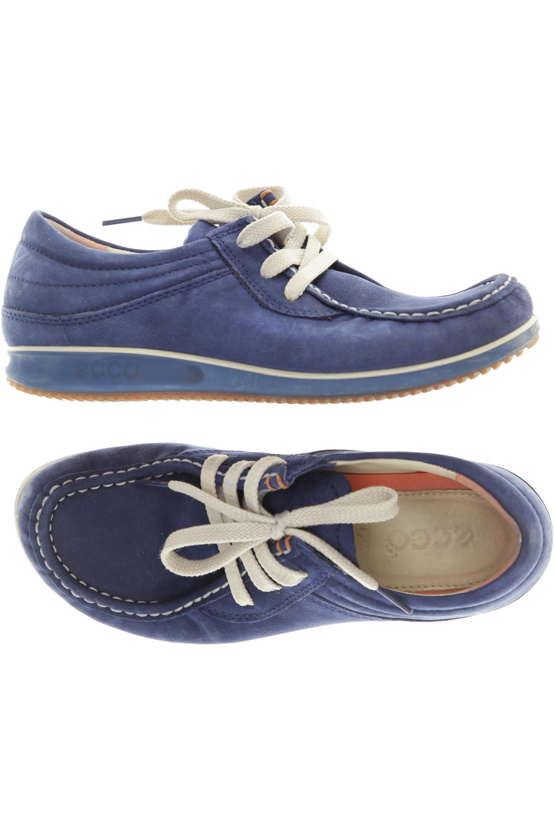 

Ecco Damen Halbschuh, blau, Gr. 37
