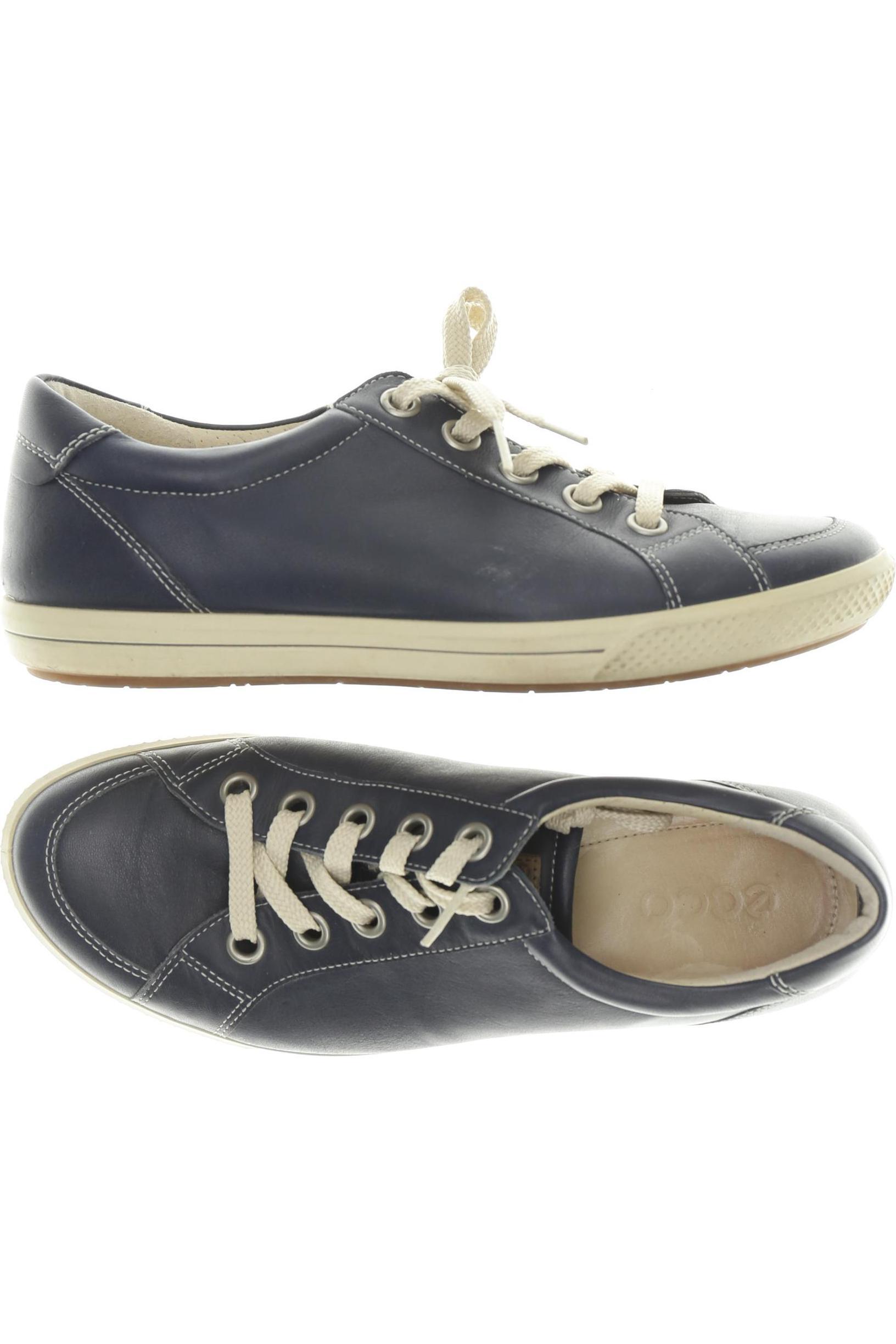 

Ecco Damen Halbschuh, blau, Gr. 38