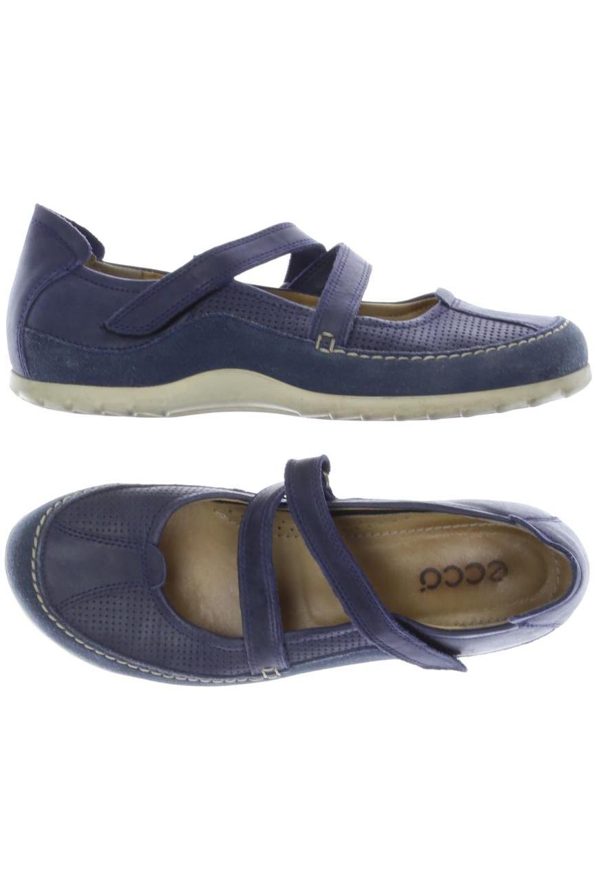 

Ecco Damen Halbschuh, blau, Gr. 39