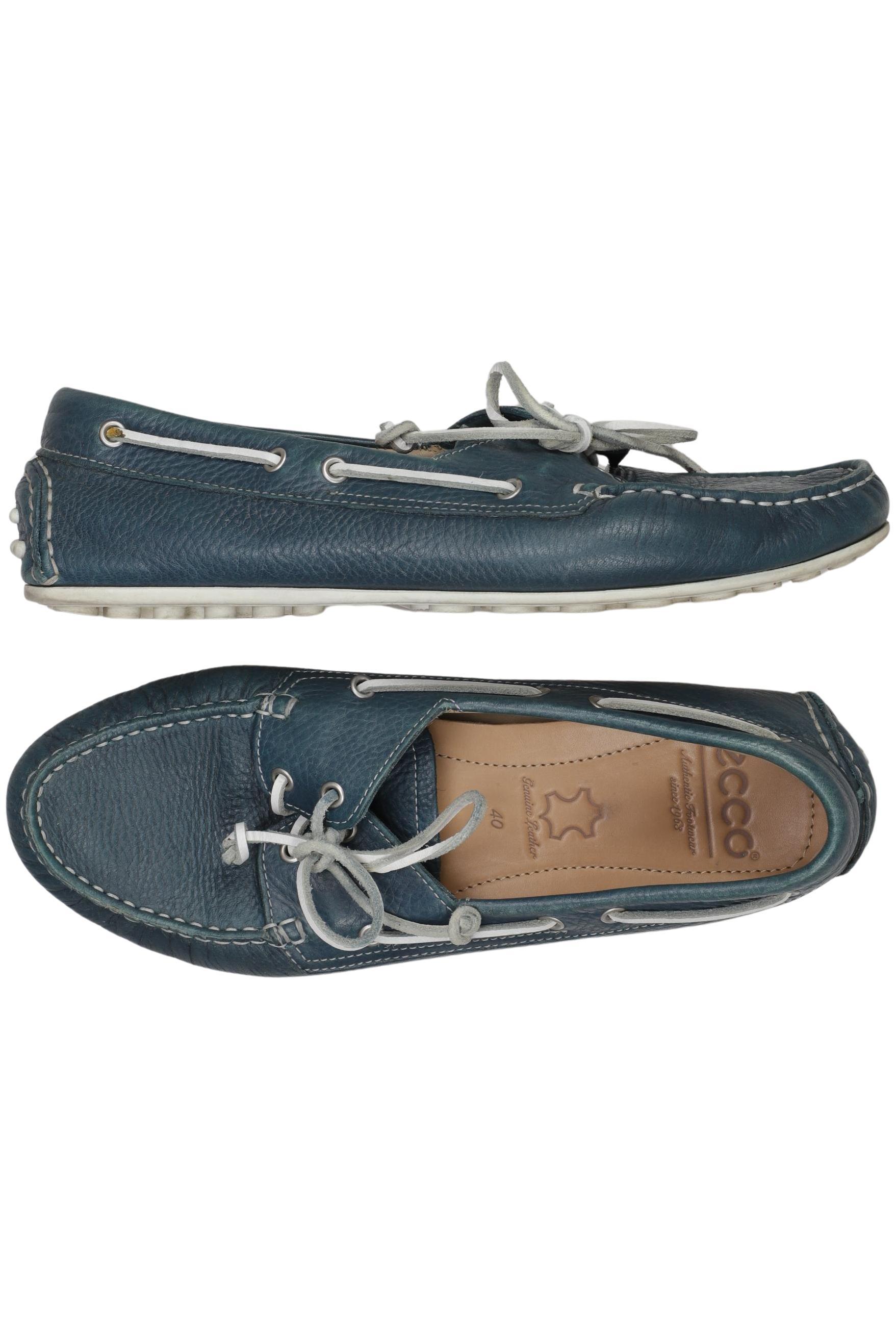 

Ecco Damen Halbschuh, blau, Gr. 40