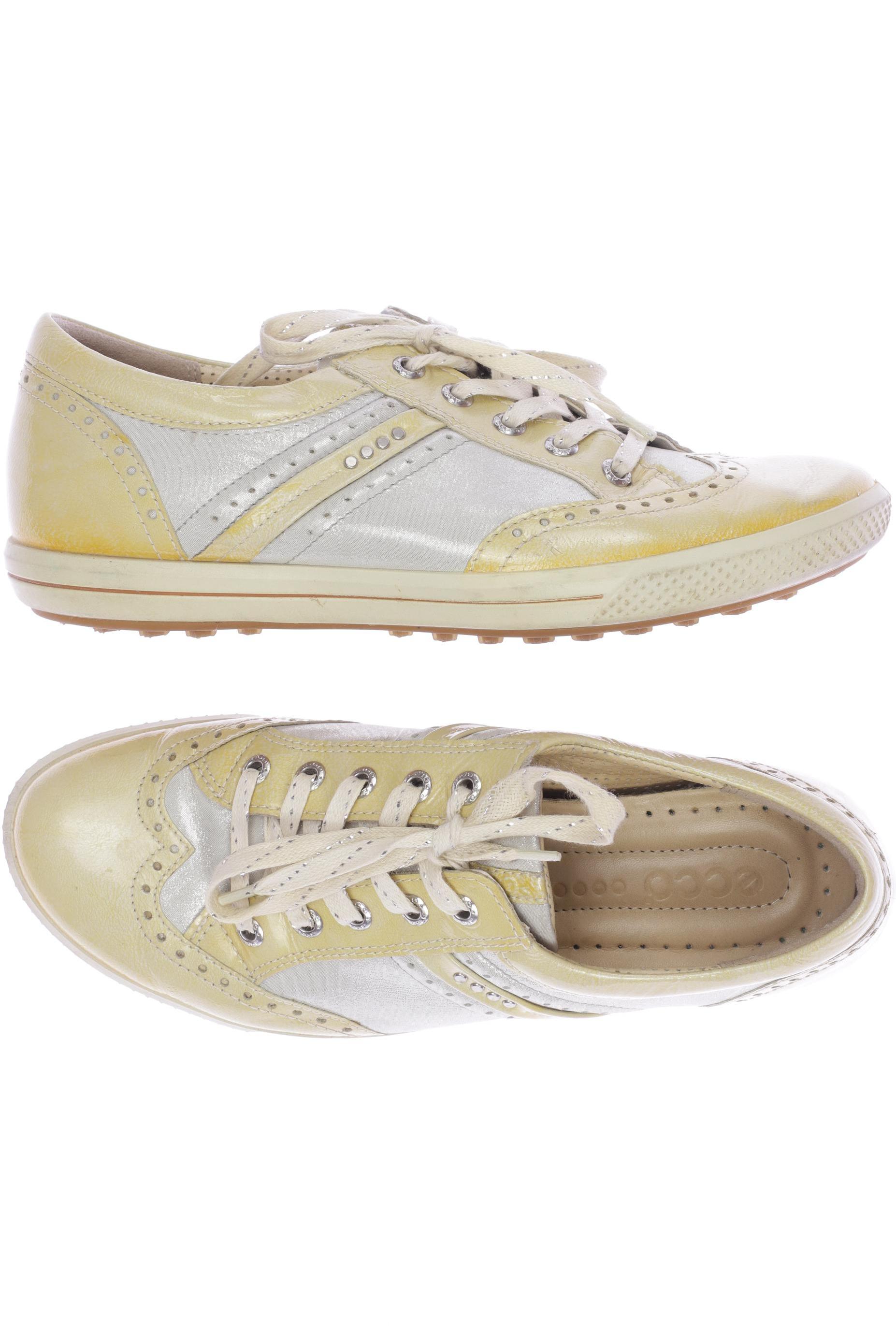 

Ecco Damen Halbschuh, gelb, Gr. 38