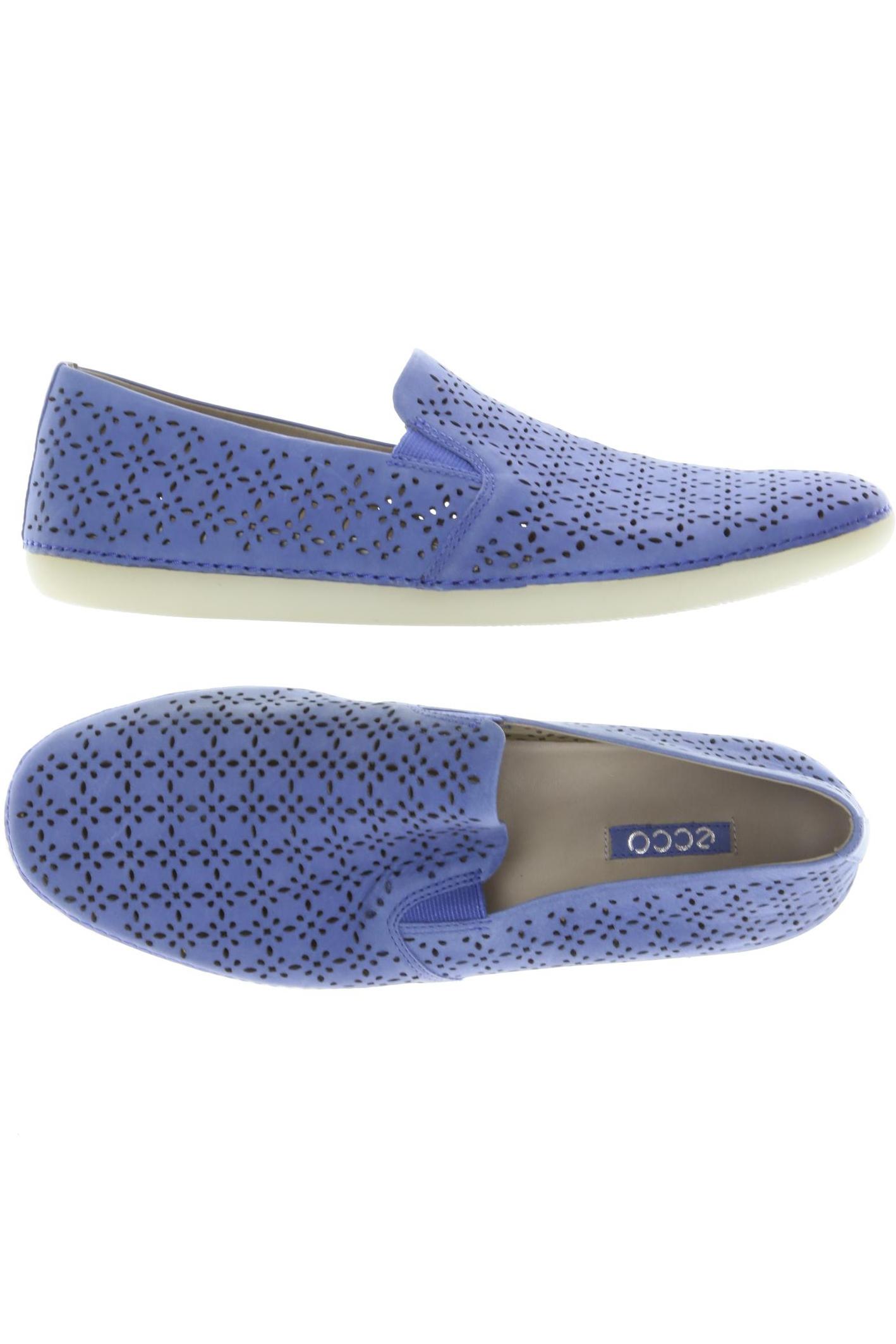 

Ecco Damen Halbschuh, blau, Gr. 40