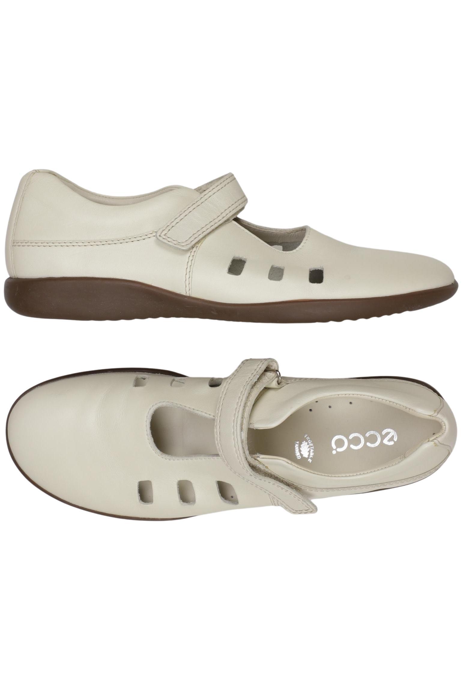 

Ecco Damen Halbschuh, cremeweiß, Gr. 6.5