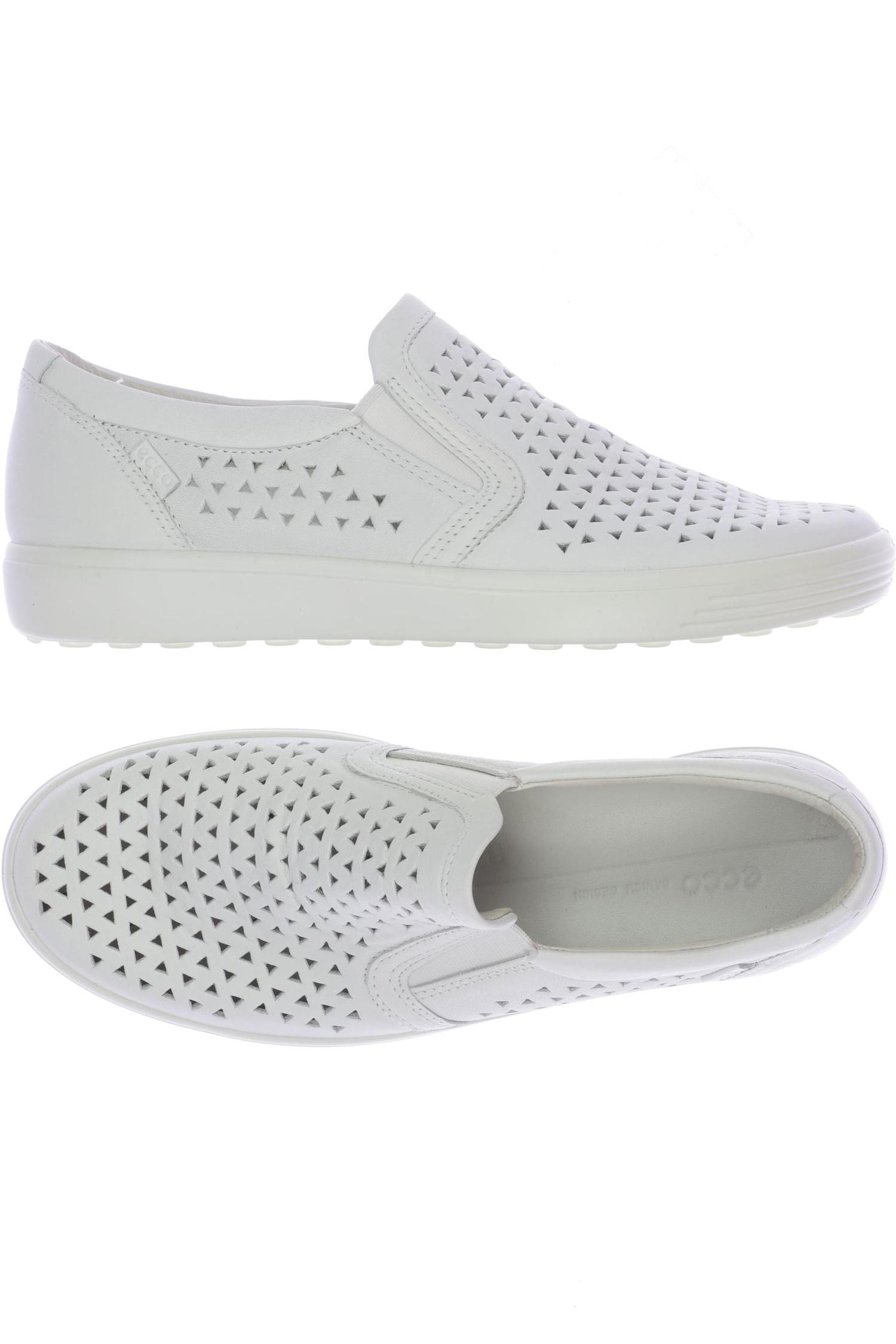 

Ecco Damen Halbschuh, weiß, Gr. 40