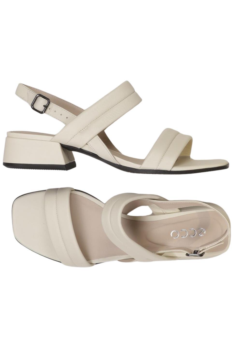 

Ecco Damen Sandale, cremeweiß, Gr. 40