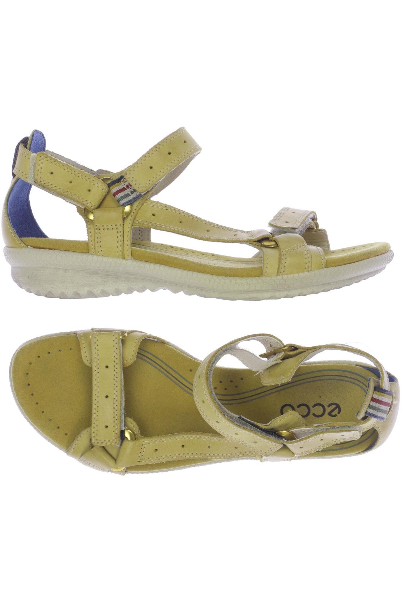 

Ecco Damen Sandale, gelb, Gr. 37