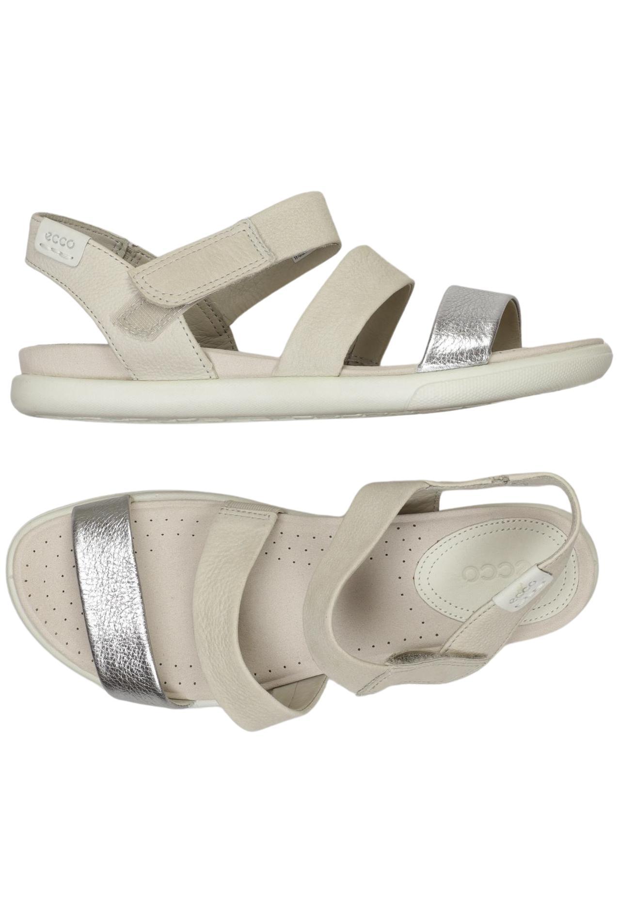 

Ecco Damen Sandale, cremeweiß, Gr. 38