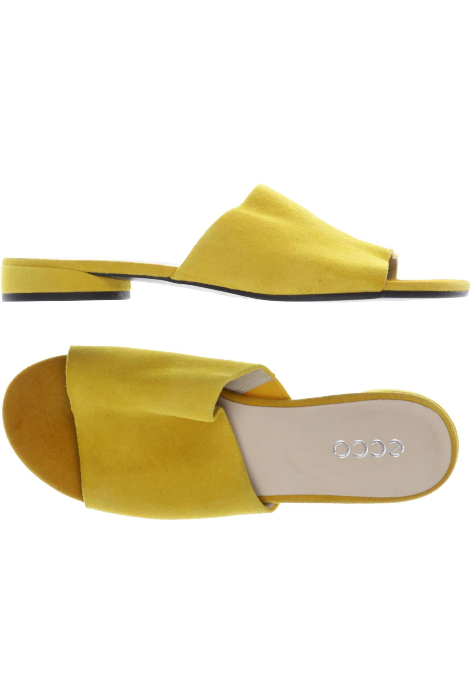 

Ecco Damen Sandale, gelb, Gr. 39