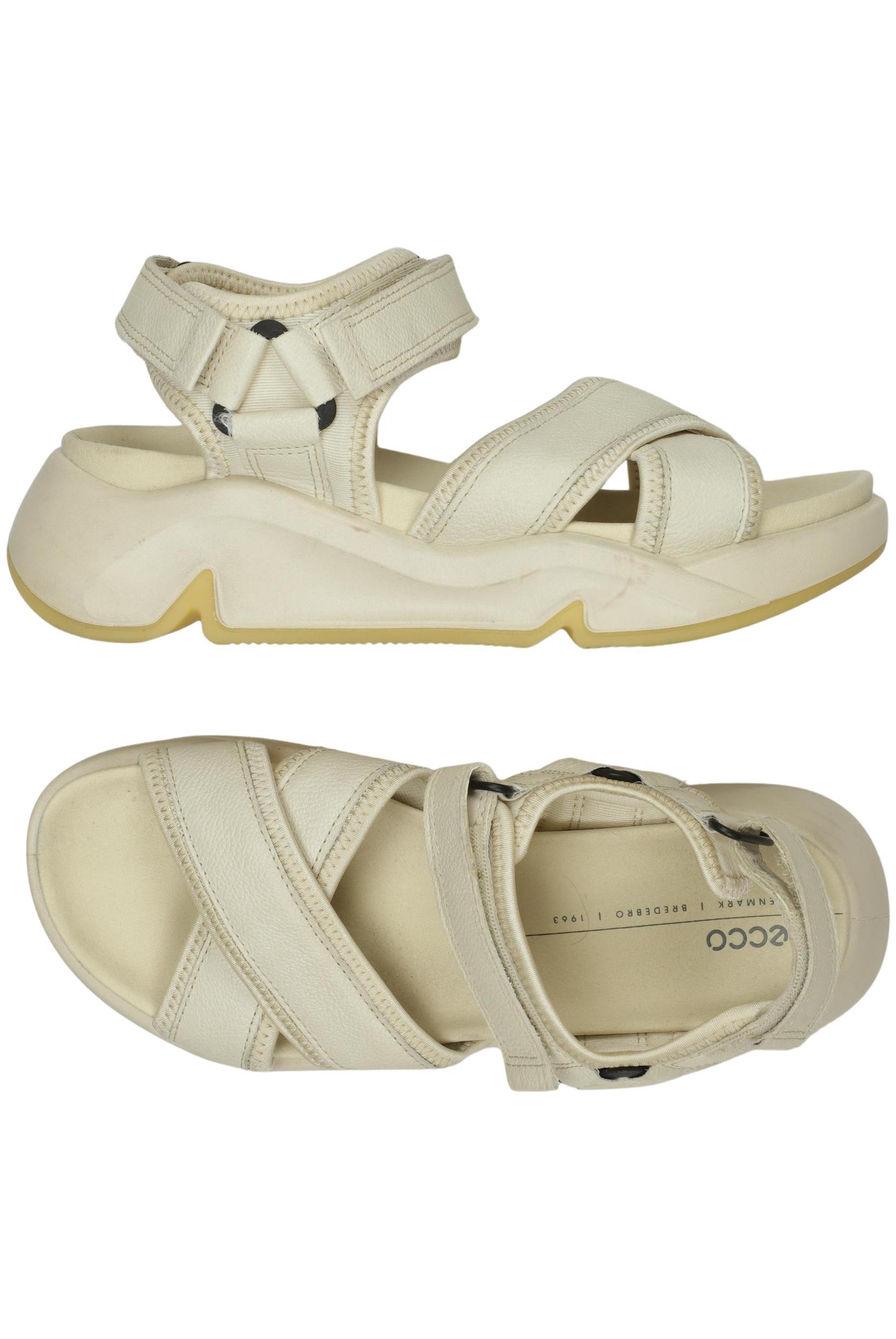 

Ecco Damen Sandale, cremeweiß, Gr. 38